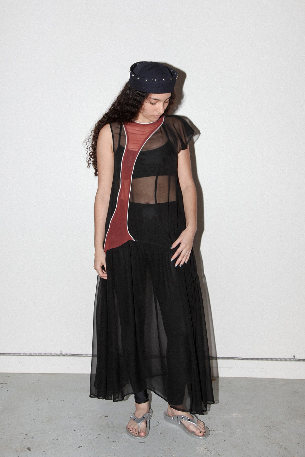 Silk Current Dress in Onyx