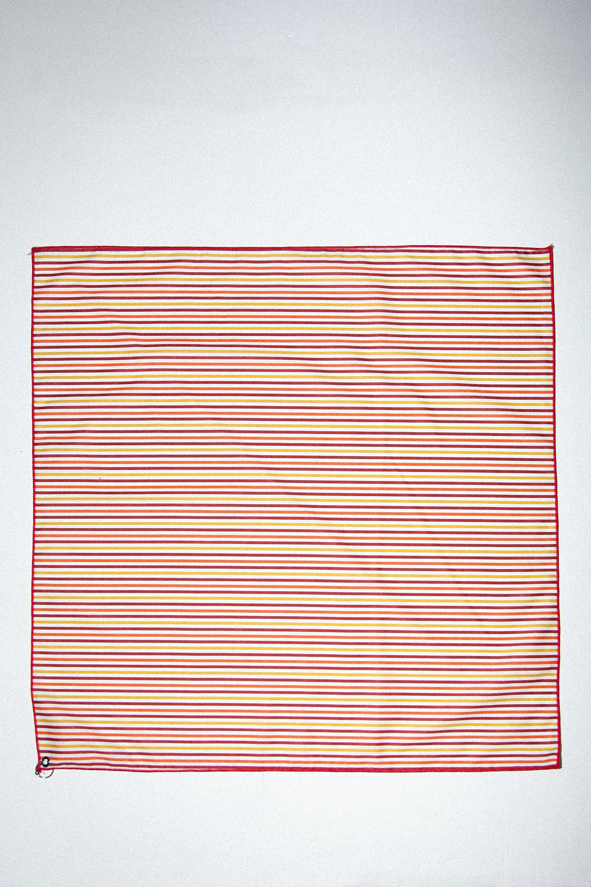 Pierced Bandana in Striped Tomato