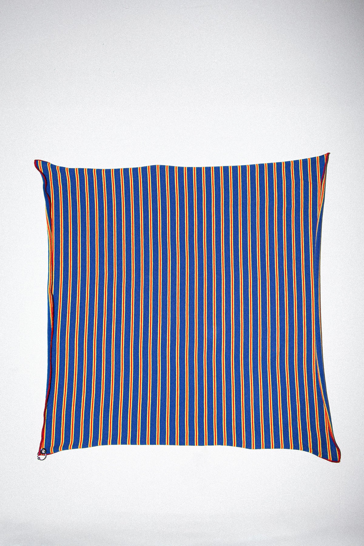 Pierced Bandana in Striped Cobalt Jersey
