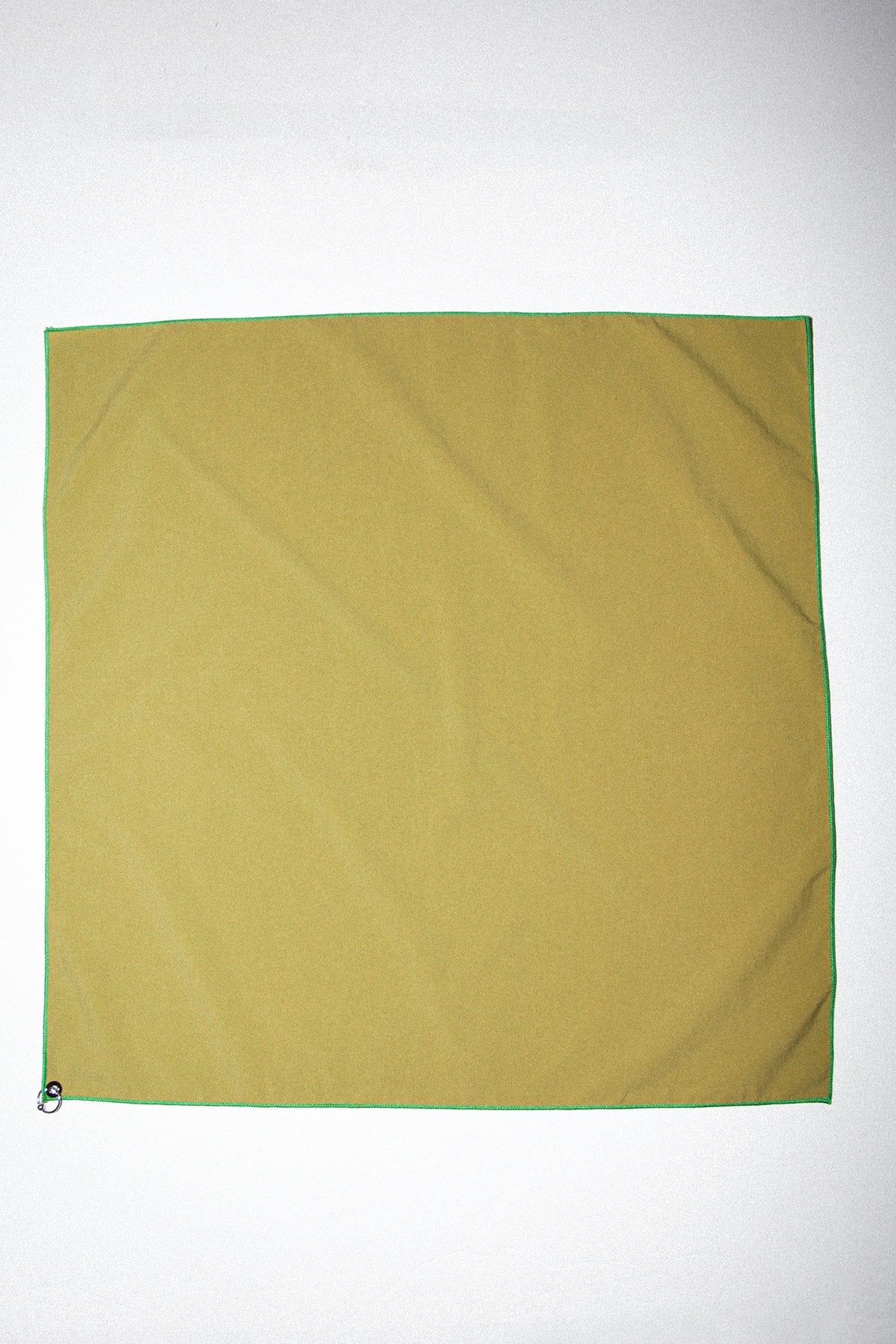 Pierced Bandana in Olive Dyed Nylon
