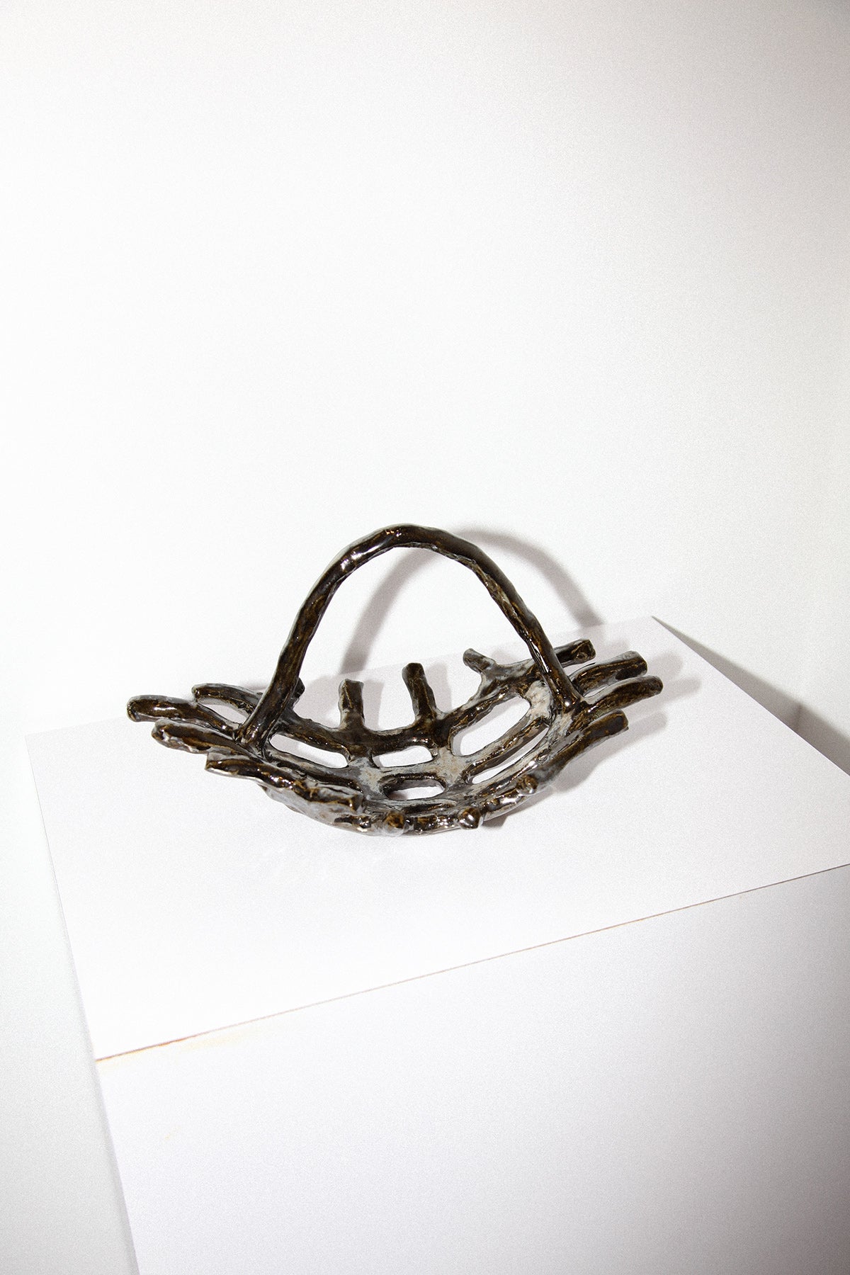 Studio GA x KkCo Ceramic Basket in Chrome