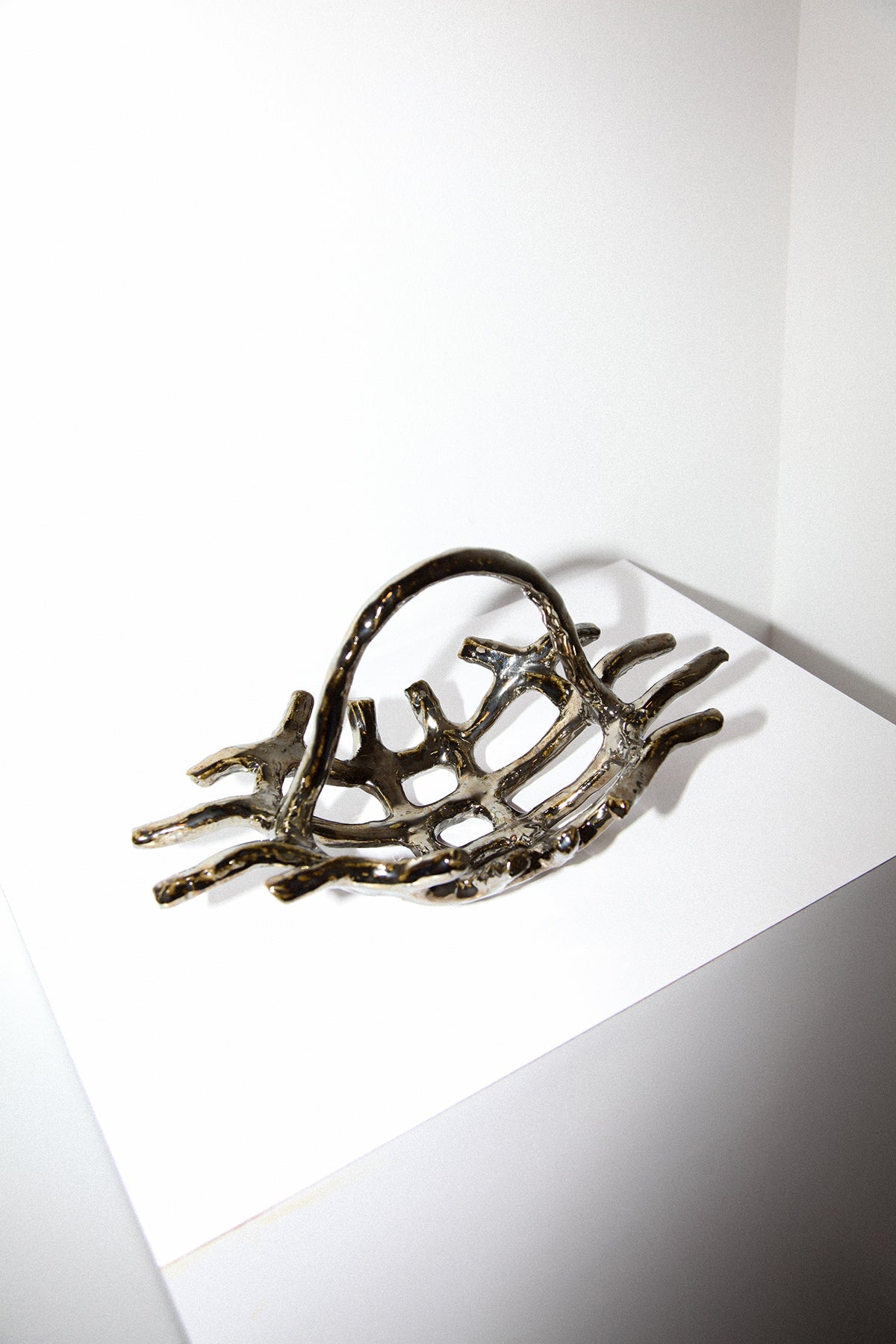 Studio GA x KkCo Ceramic Basket in Chrome