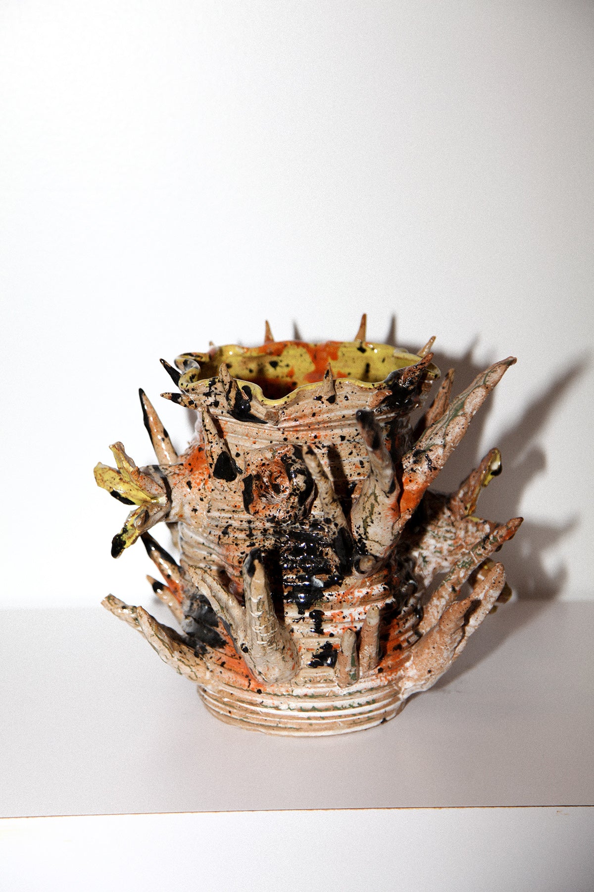Ian Riccardo Ceramic Thorned Vessel