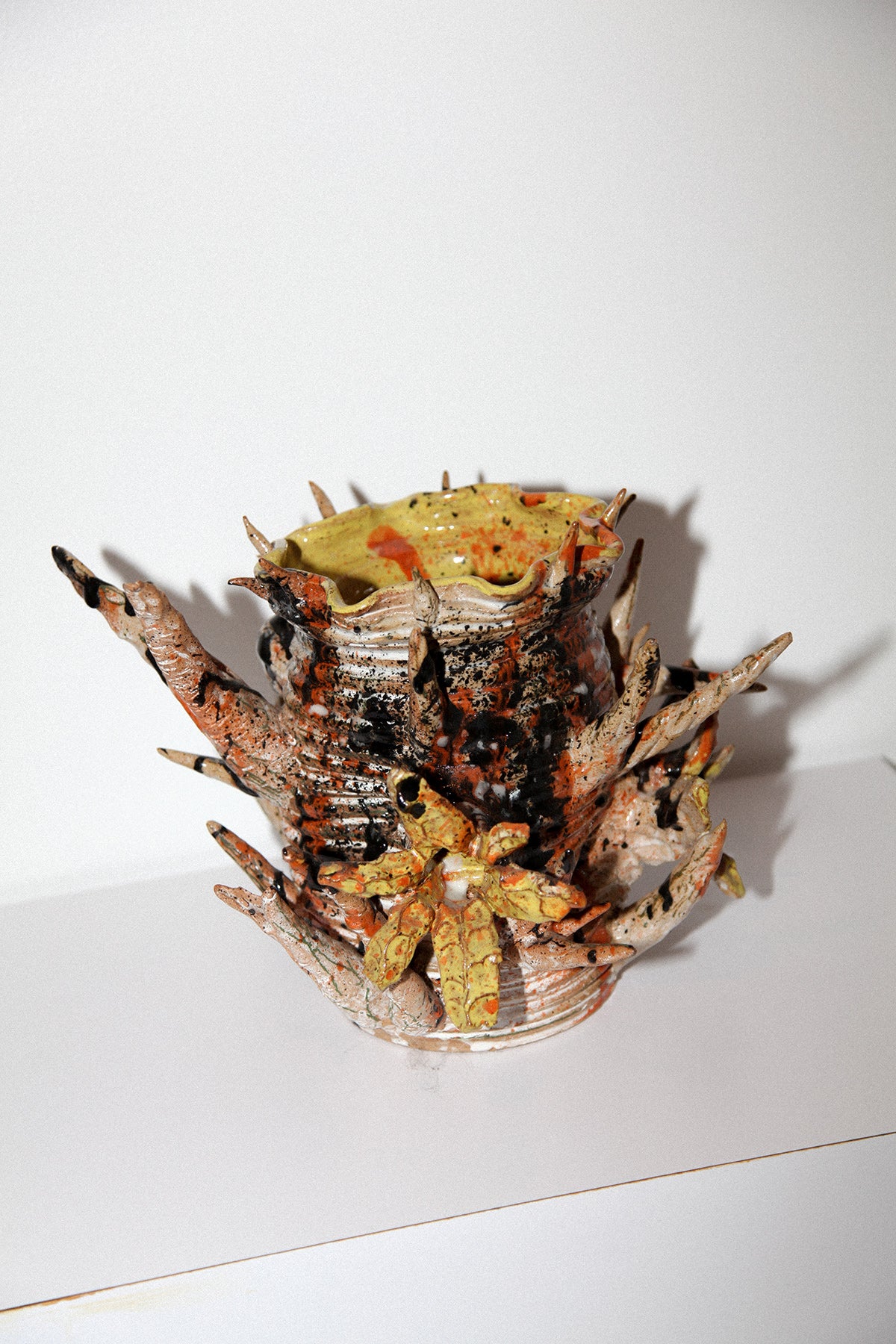 Ian Riccardo Ceramic Thorned Vessel