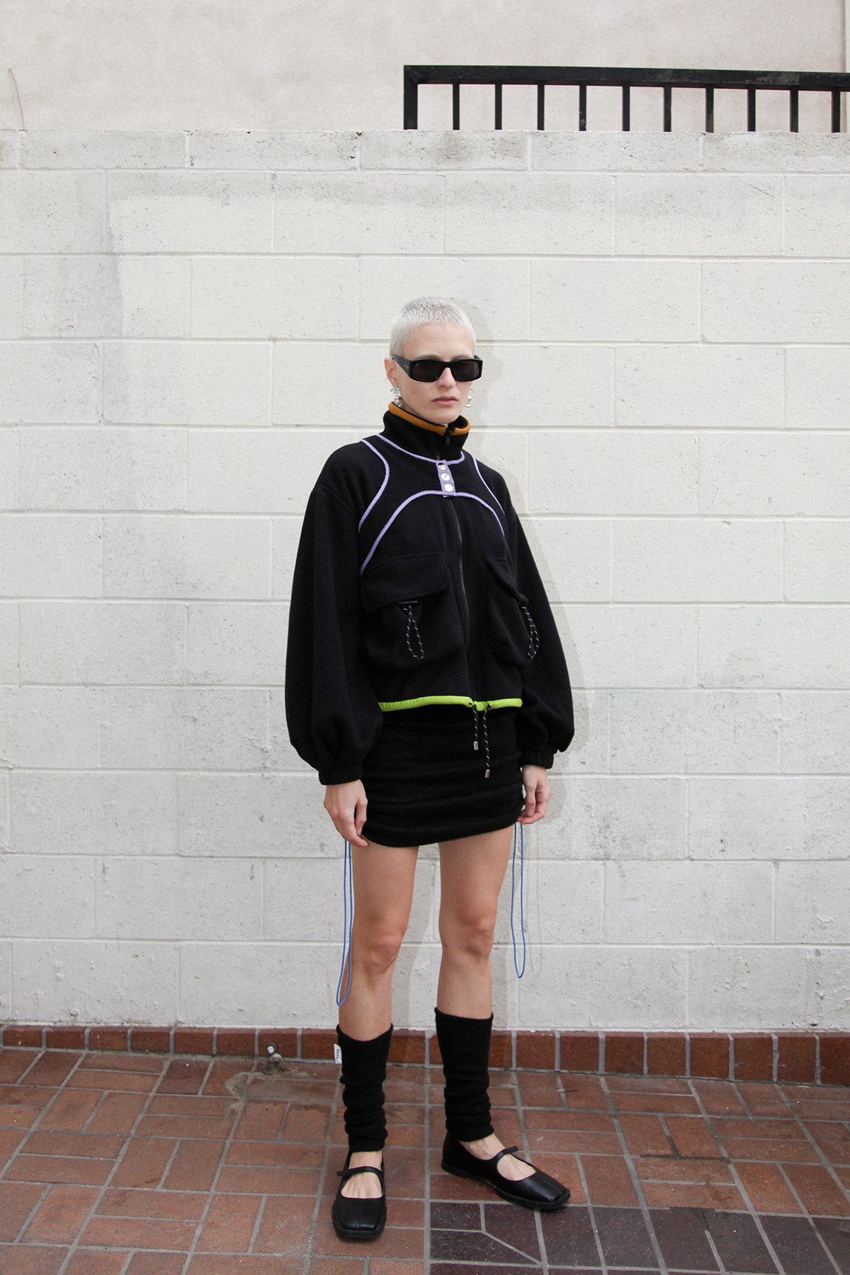 Pacific Polar Fleece in Black