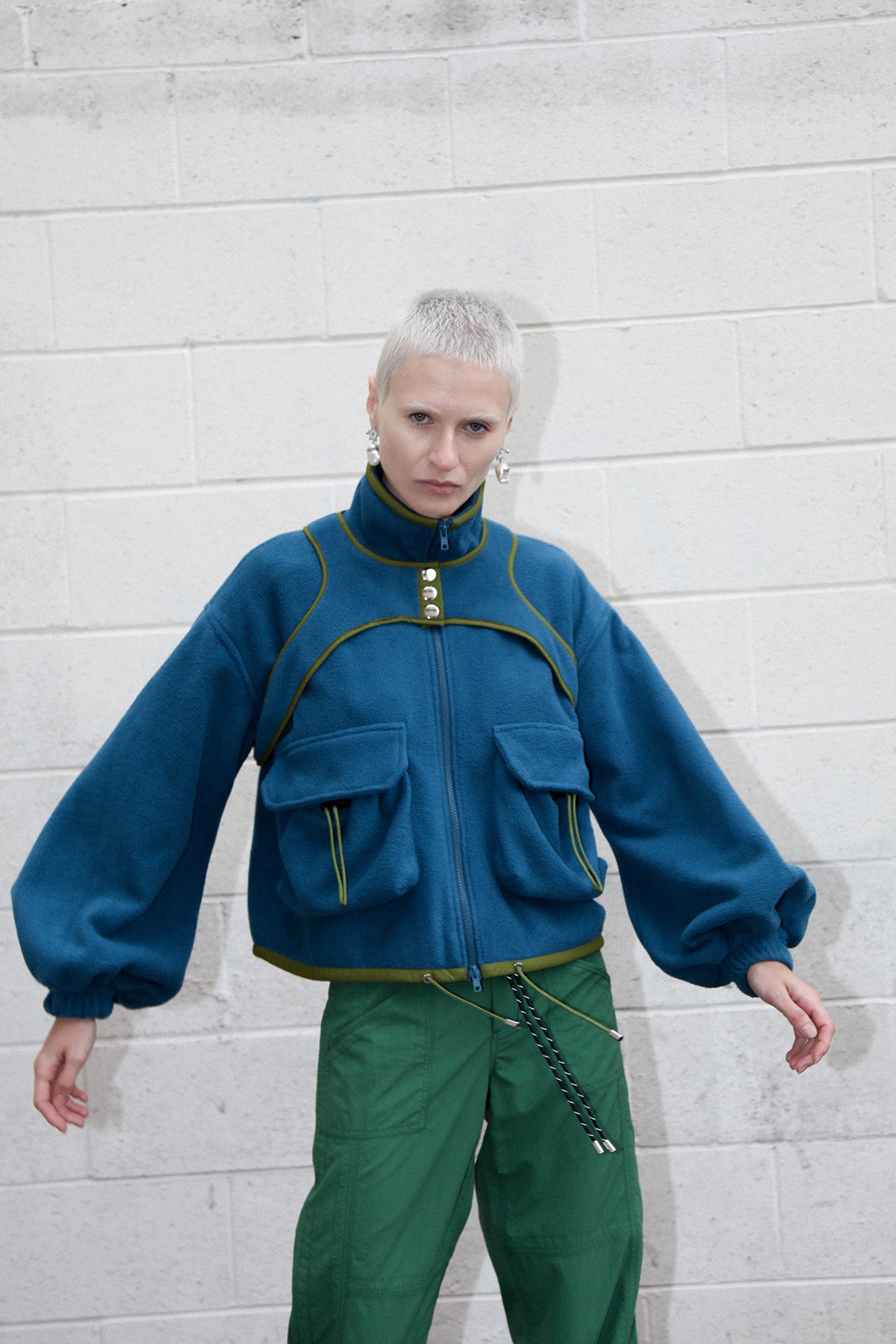 Pacific Polar Fleece in Teal