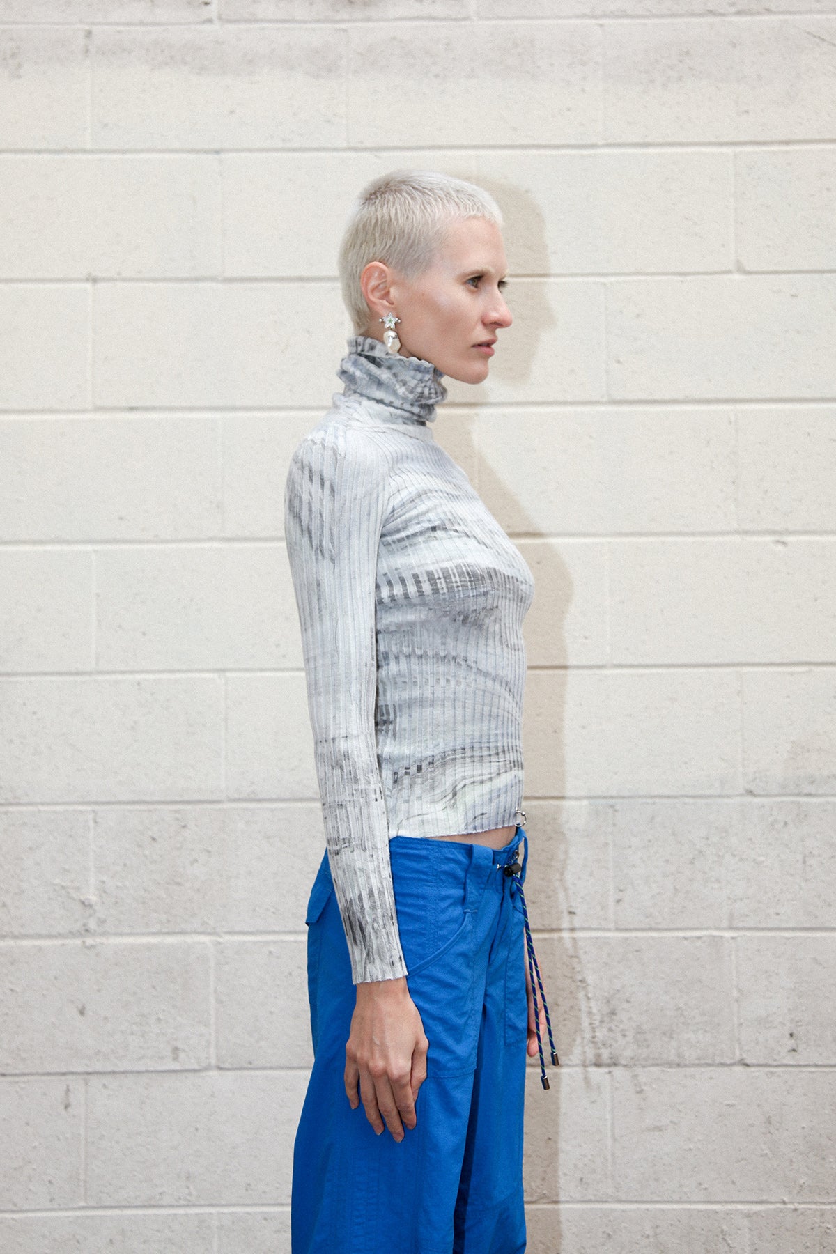 Giu Giu x KkCo Nonna Turtleneck in Earth Marble Dye