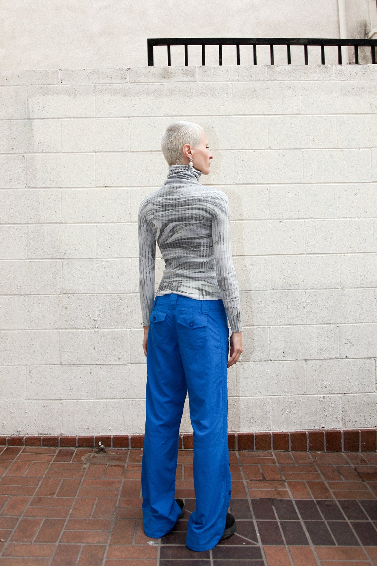 Giu Giu x KkCo Nonna Turtleneck in Earth Marble Dye