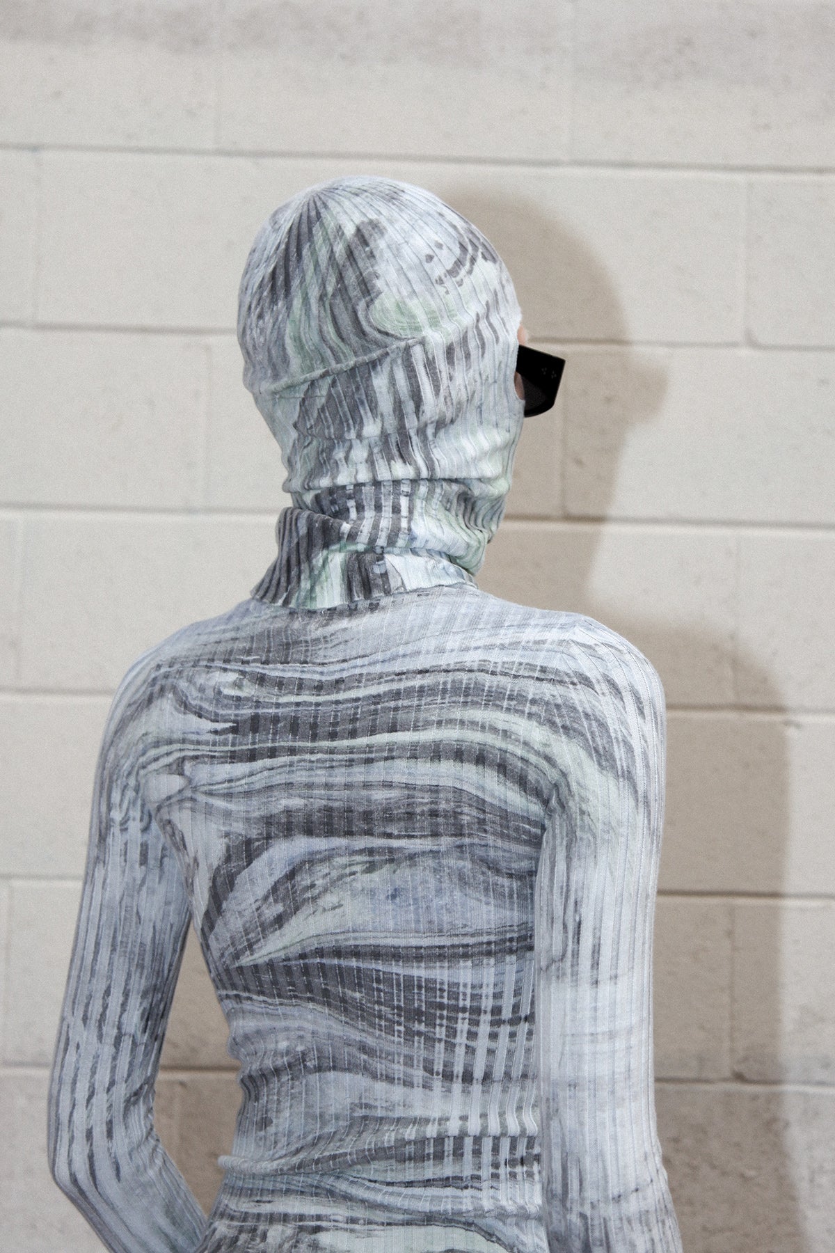 Giu Giu x KkCo Nonna Balaclava in Earth Marble Dye