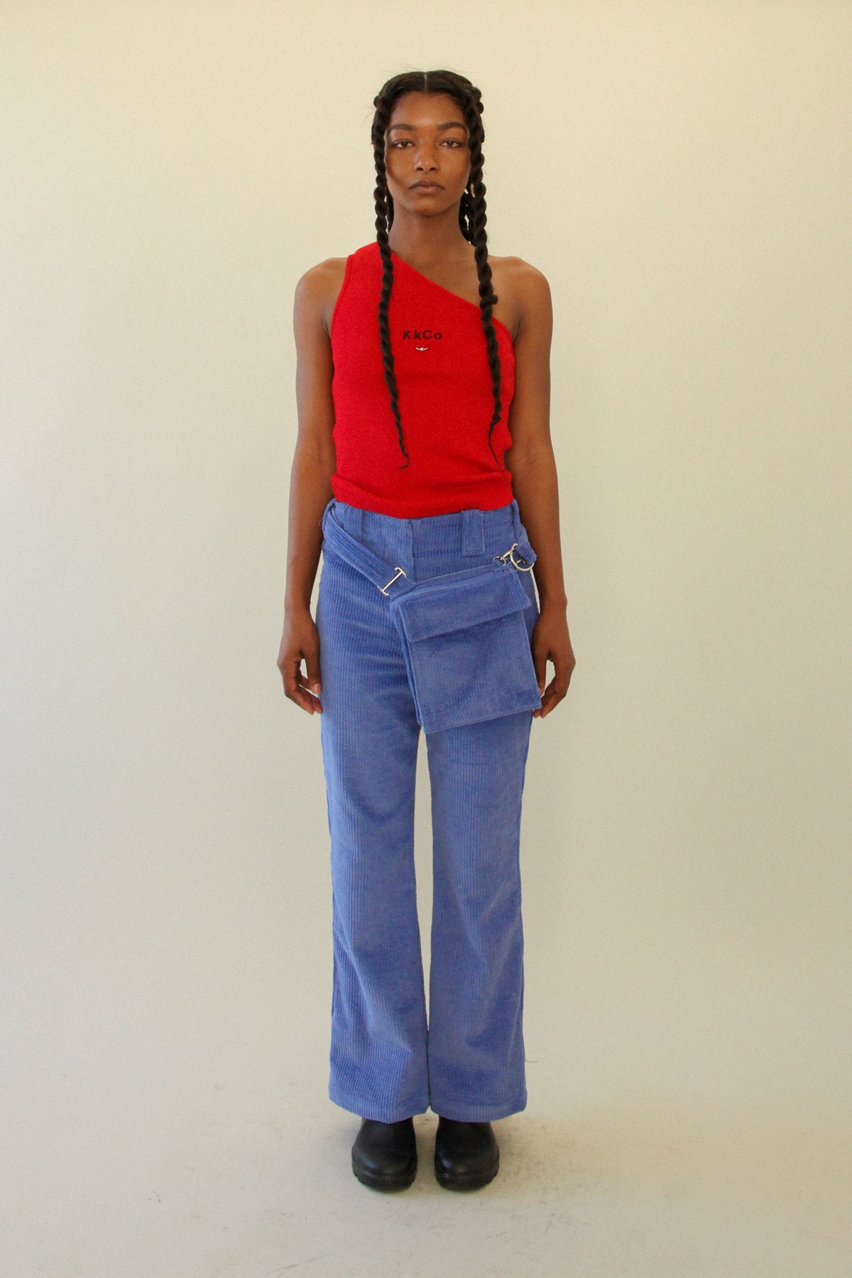 The Bag Pant in Blueberry Corduroy
