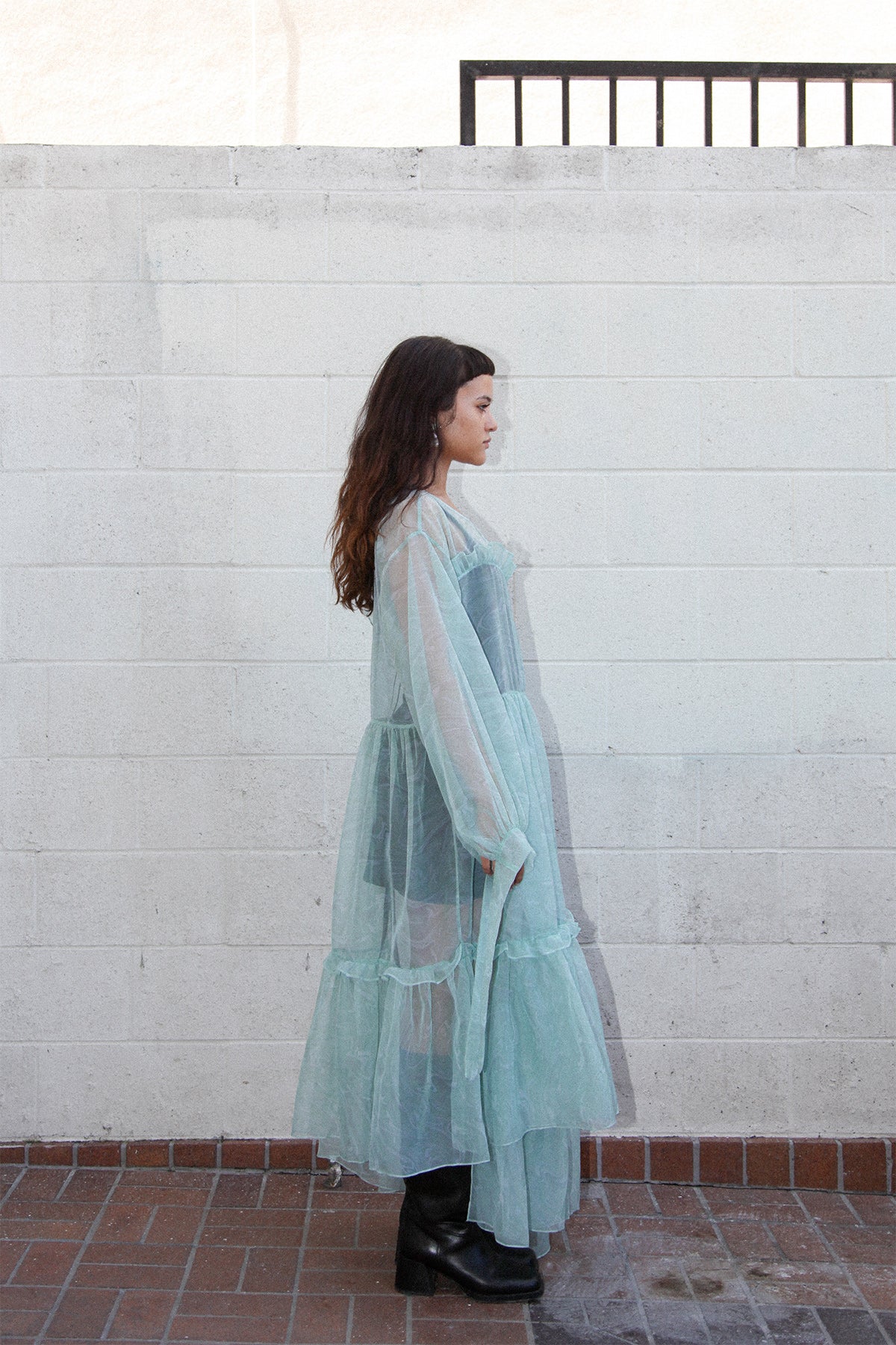 Nine Twenty-Seven Dress in Warped Moss