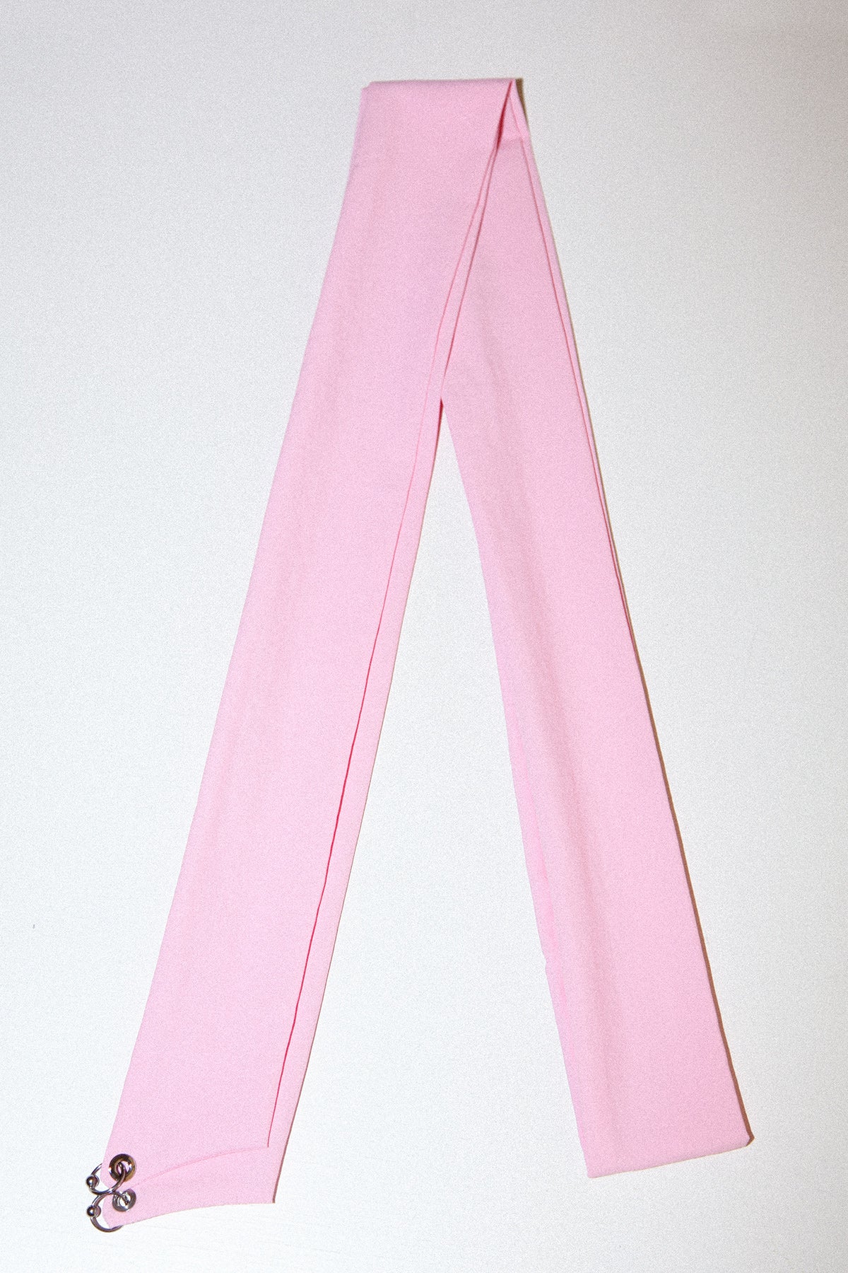 Pierced Hair Ribbon in Ballet Pink