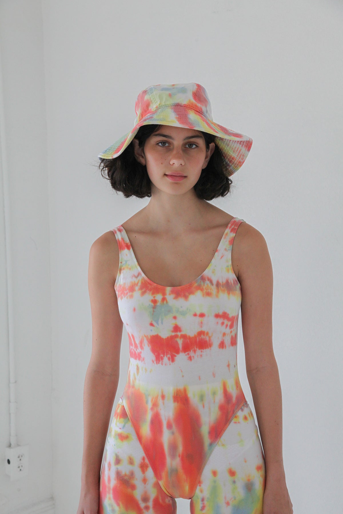 Vacationer Hat in Lichen Tie-Dye