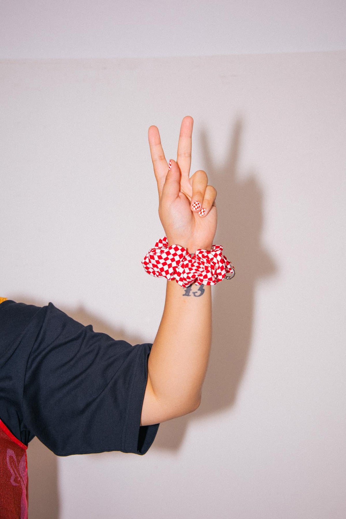 KkCo x ilovecreatives x Sticki Nail Wraps in Red Checker