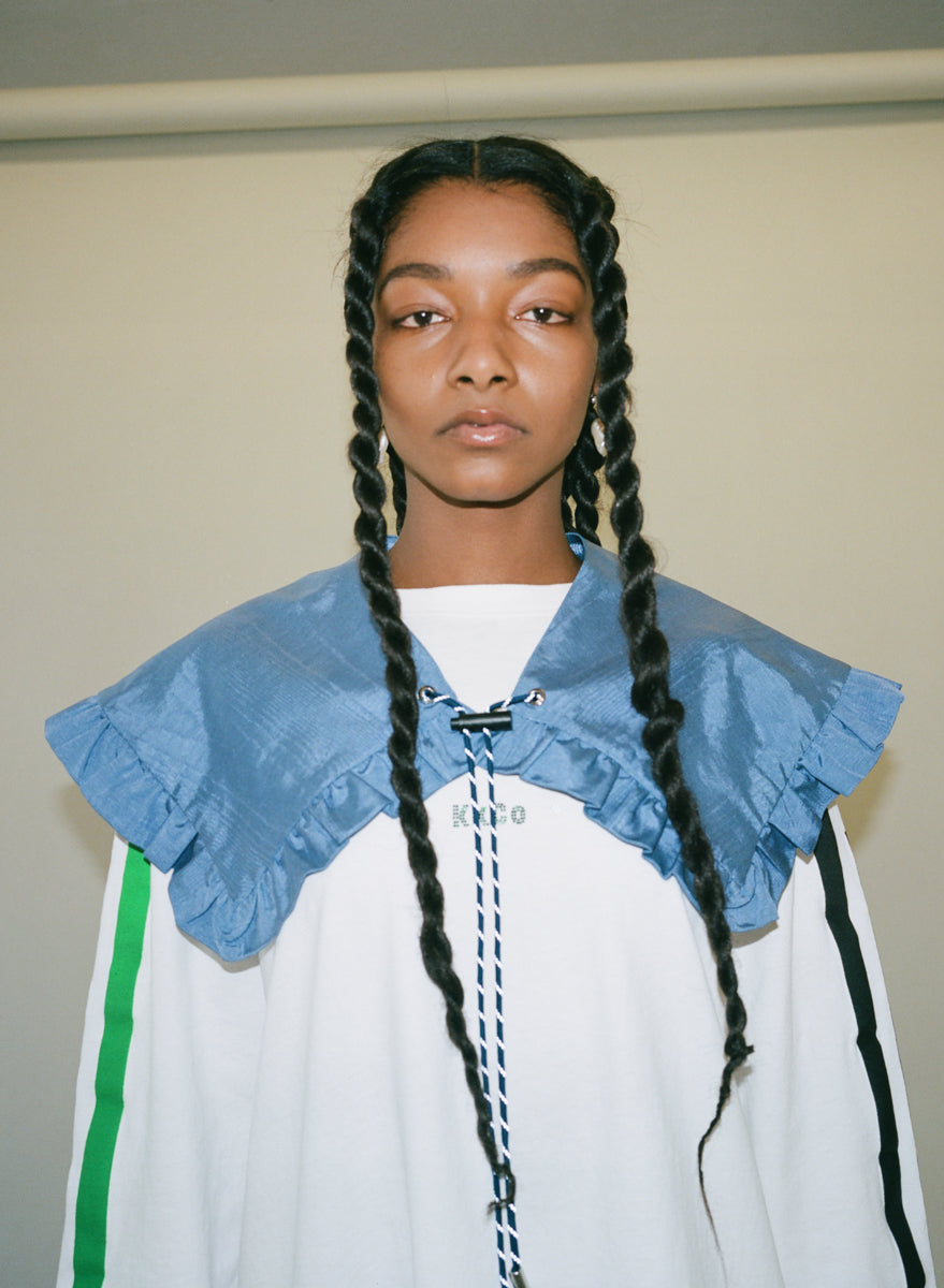 Detached Sailor Collar in Blue