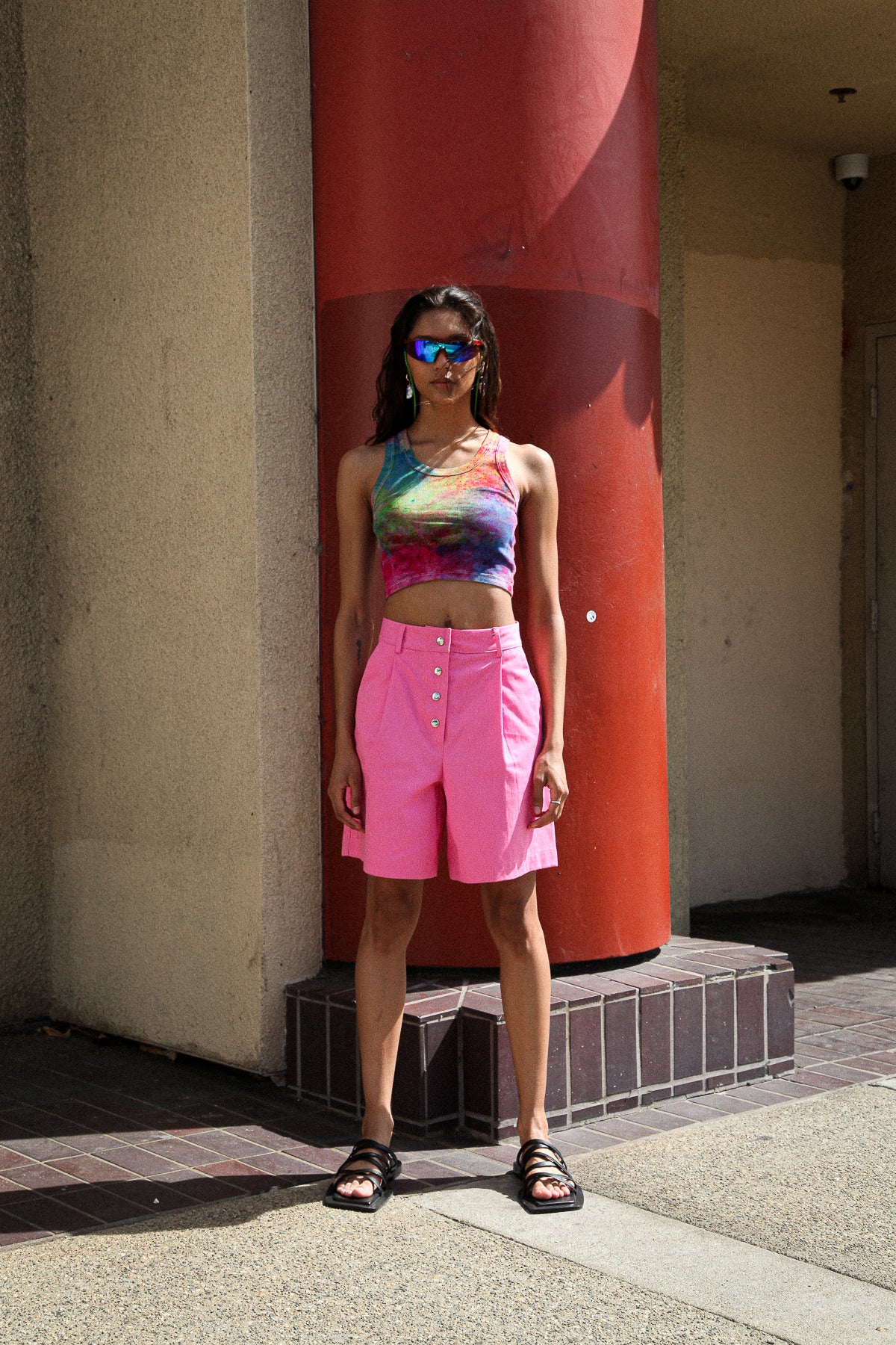 Forage Short in Pink Twill