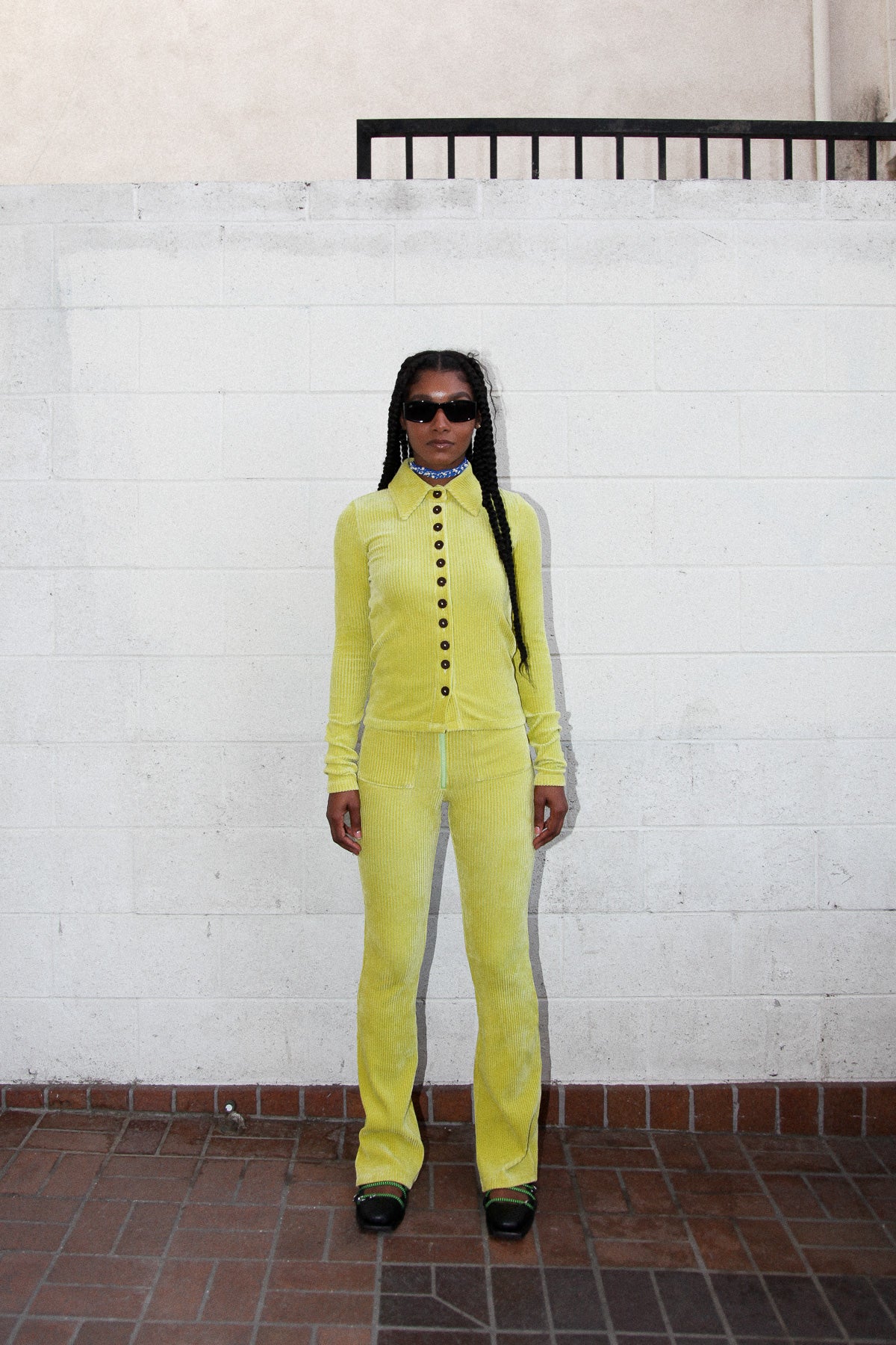 Scallop Pant in Limeade