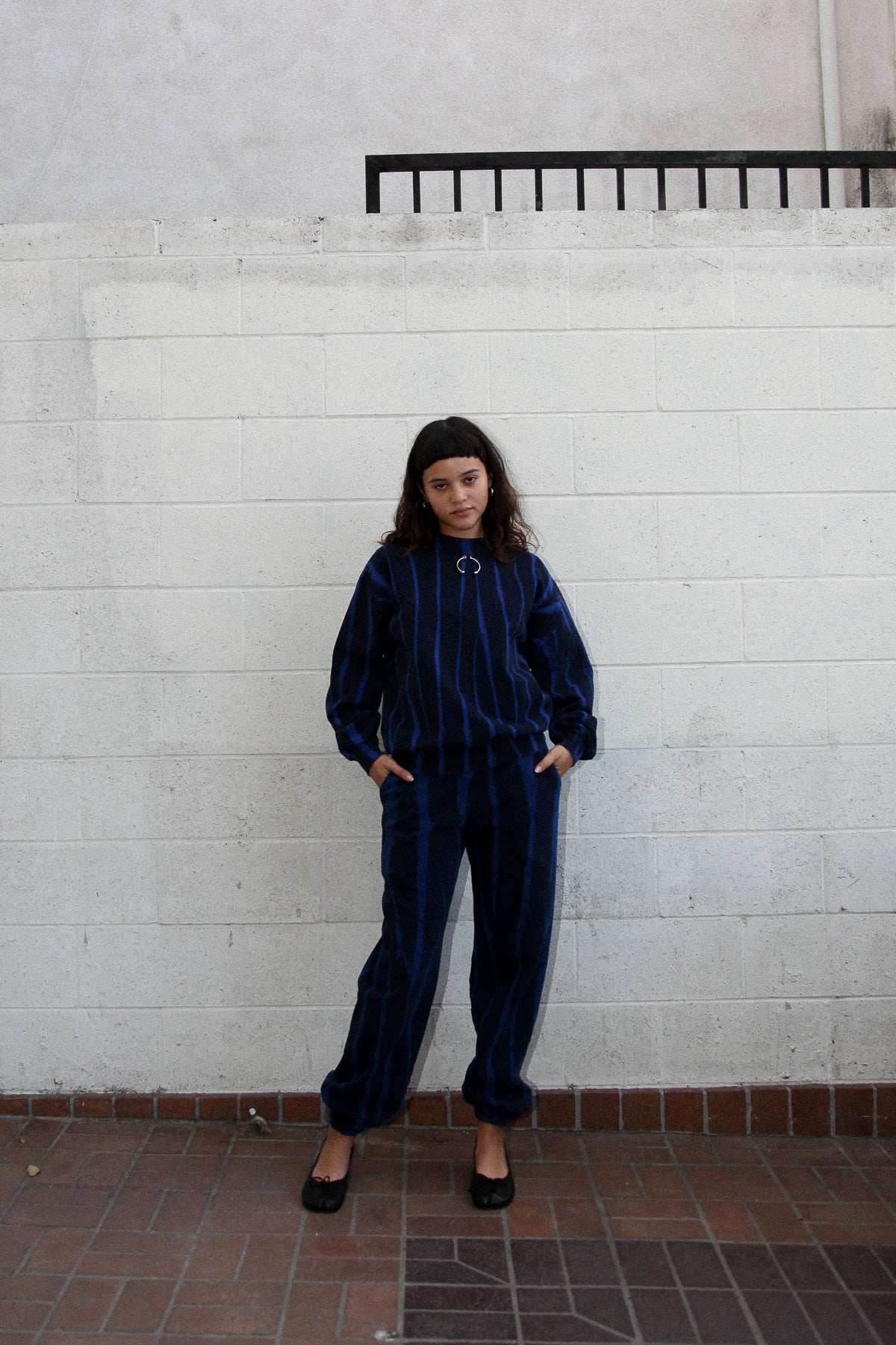 Crescent Sweatpant in Cobalt Jupiter Dye