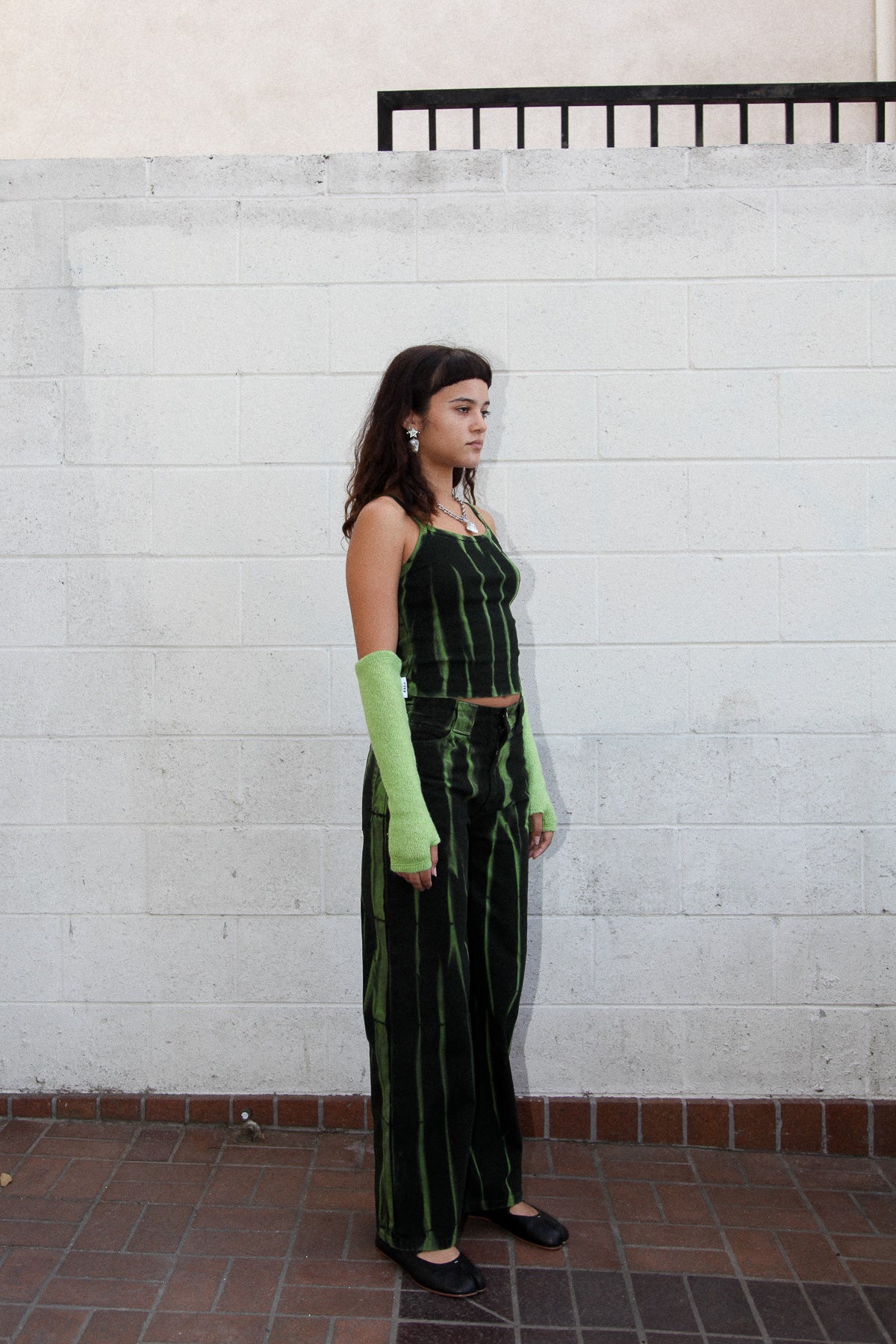 Meteor Pant in Lime Jupiter Dye