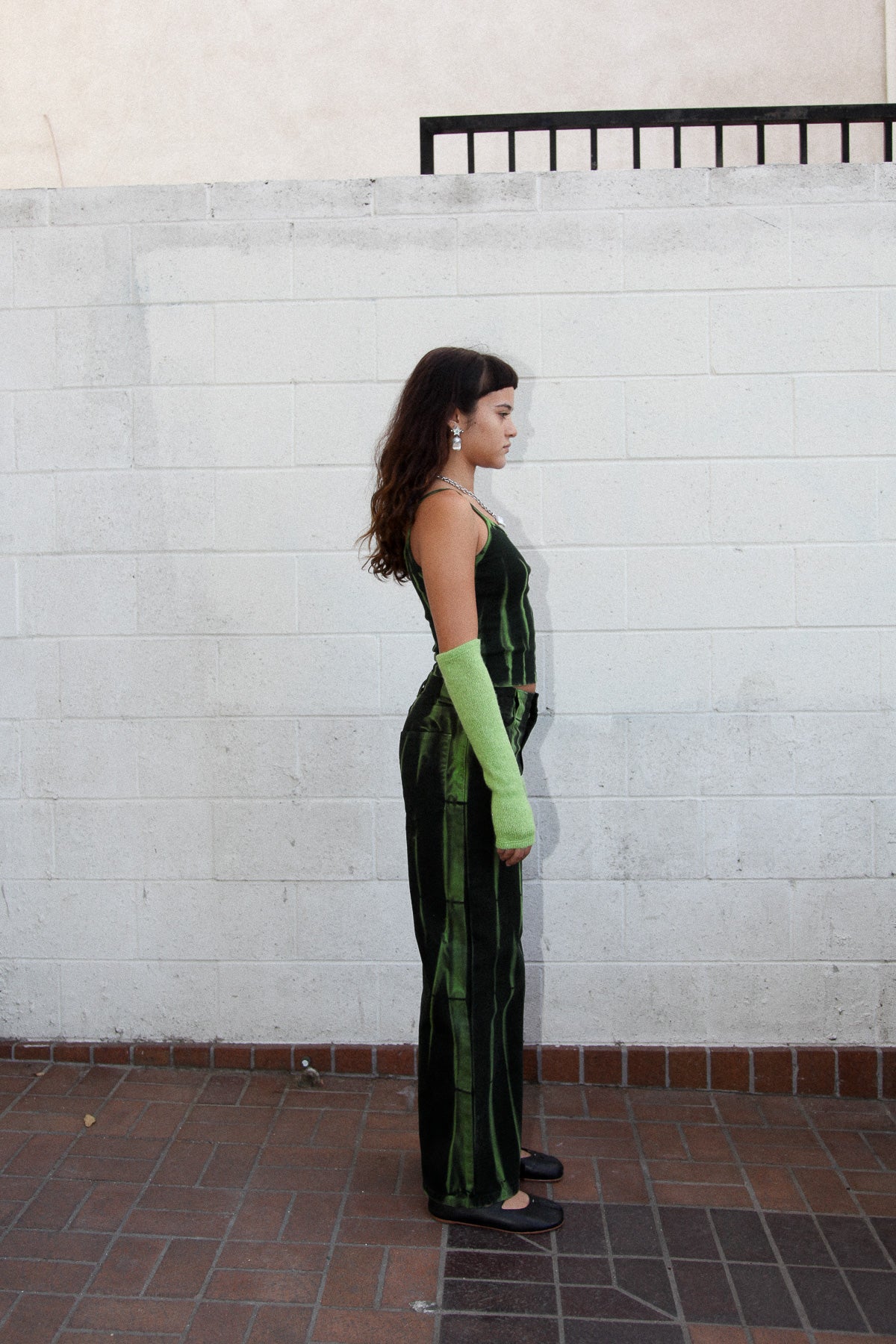 Meteor Pant in Lime Jupiter Dye