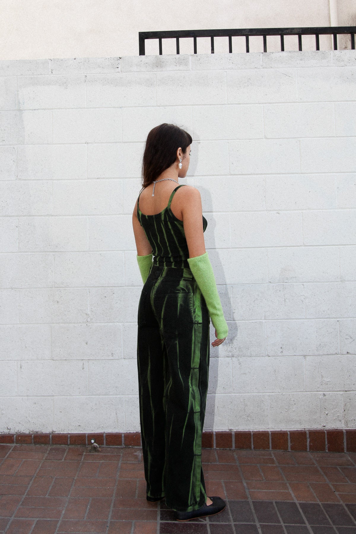 Meteor Pant in Lime Jupiter Dye