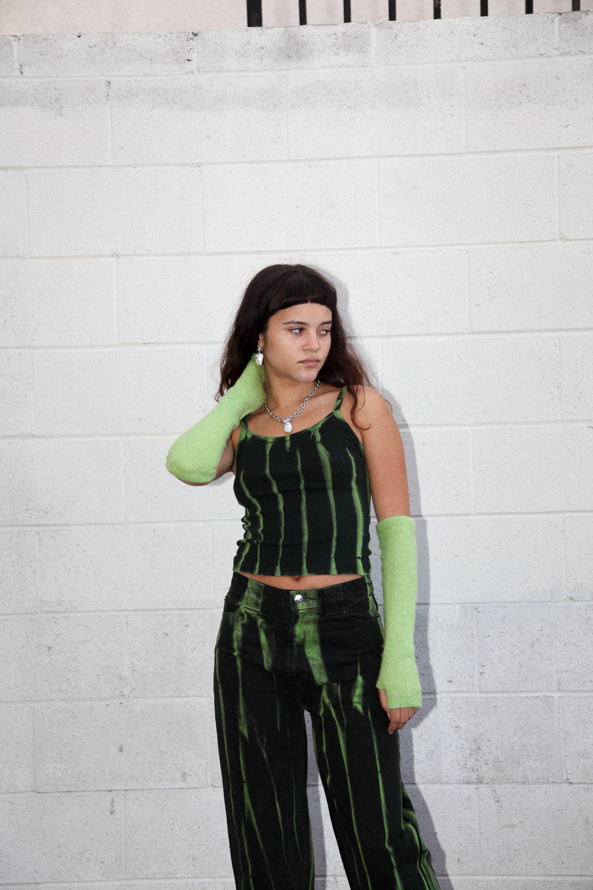 Meteor Pant in Lime Jupiter Dye