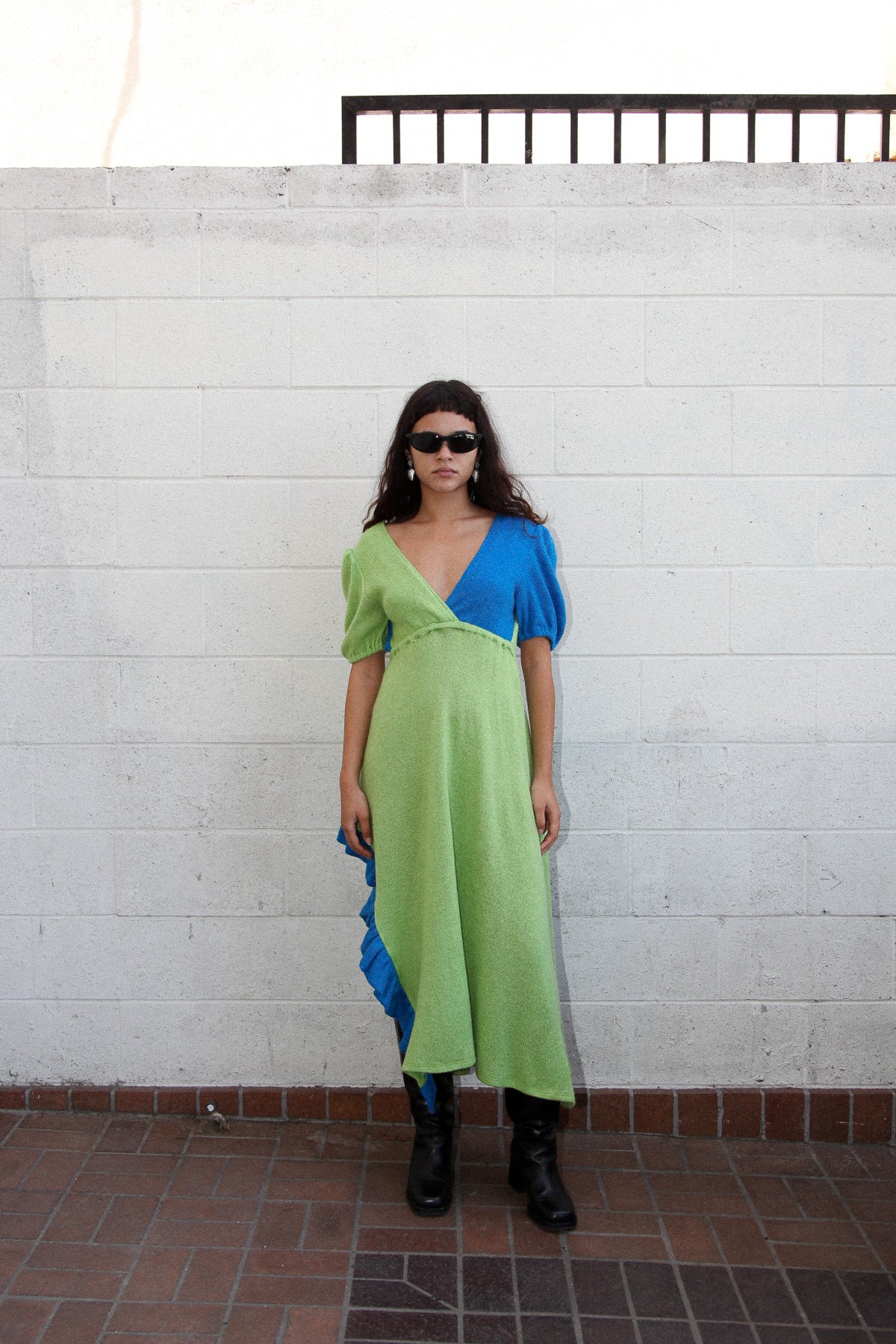 Creek Dress in Cerulean & Kelp