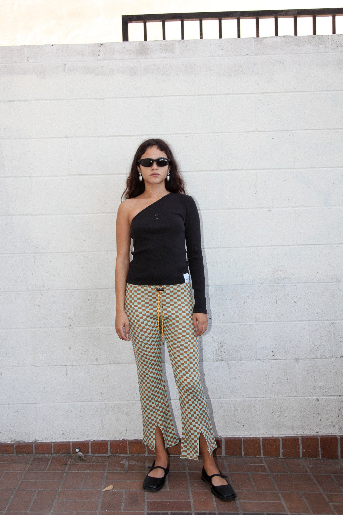 Canyon Pant in Mint & Ginger Checker