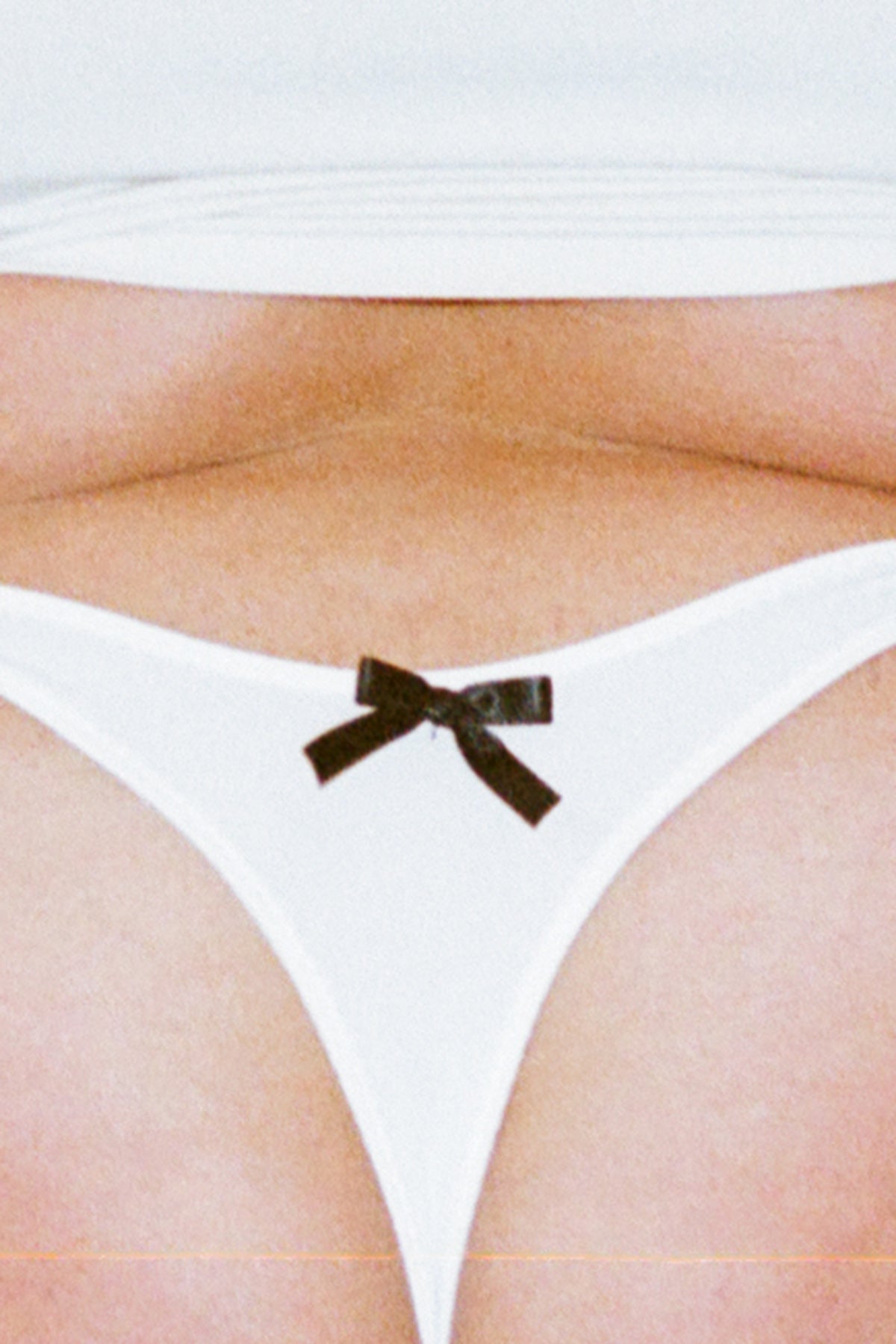 Be Mine Thong in White