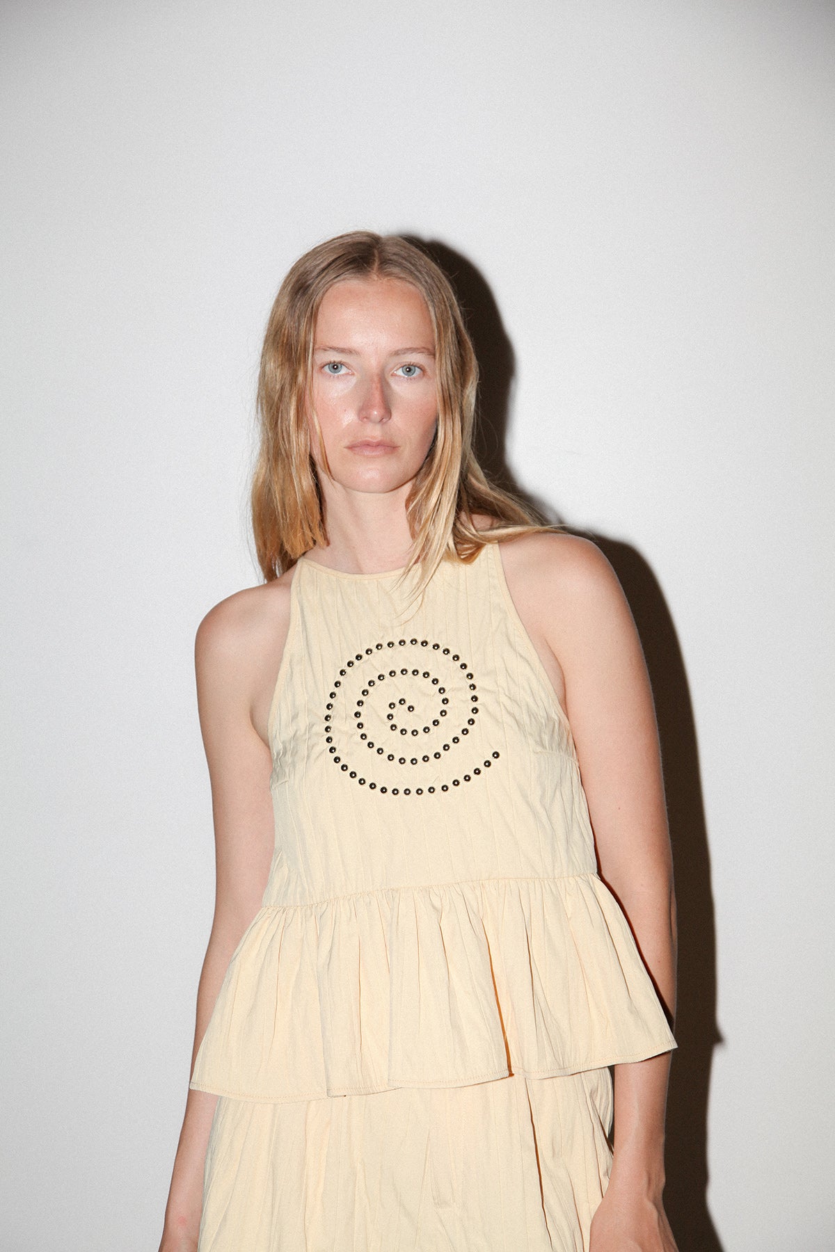 Spiral Punch Top in Butter