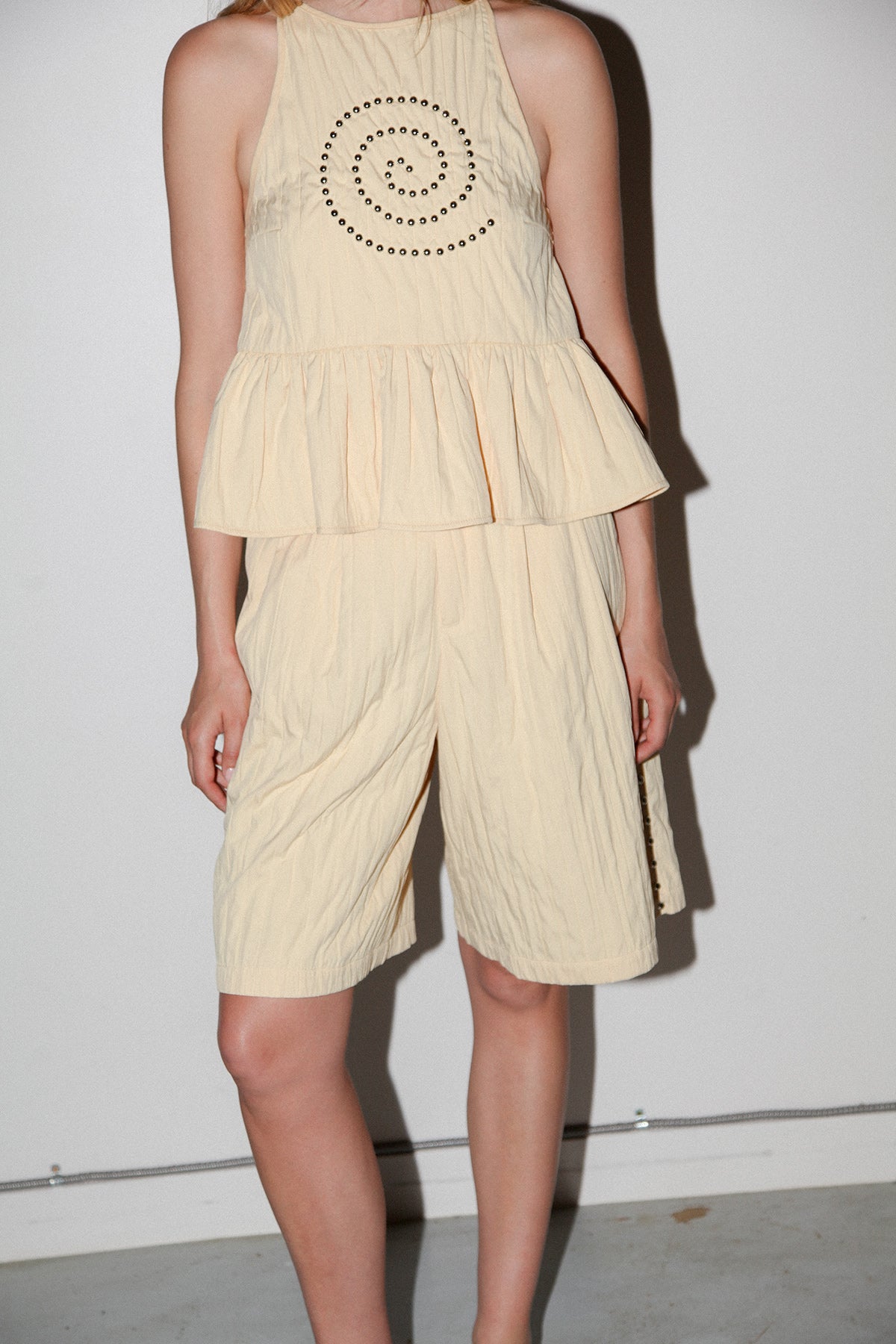 Rivet Trouser Short in Butter