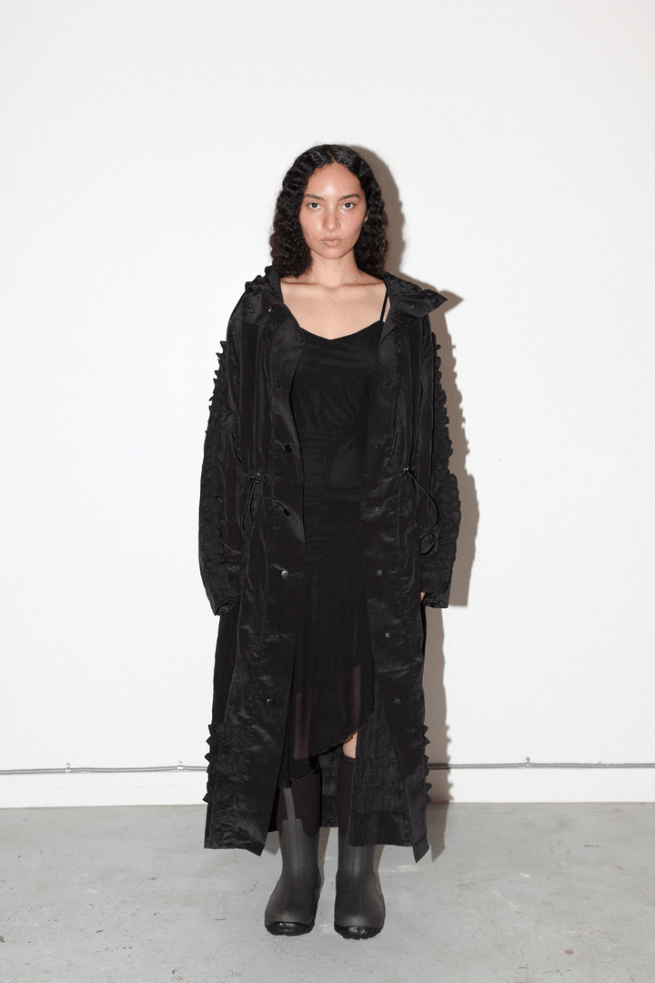 Spiral Windbreaker in Onyx