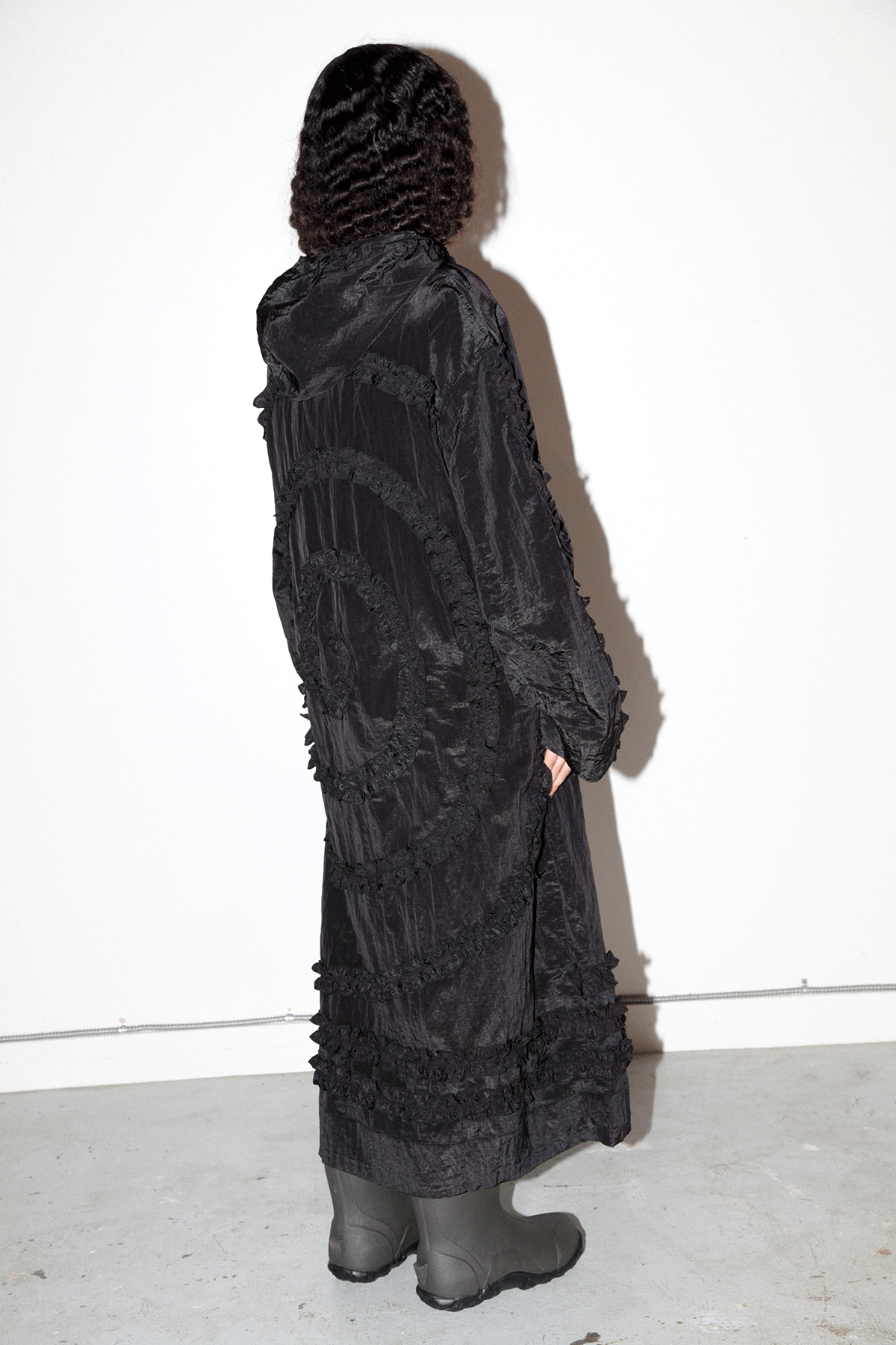 Spiral Windbreaker in Onyx
