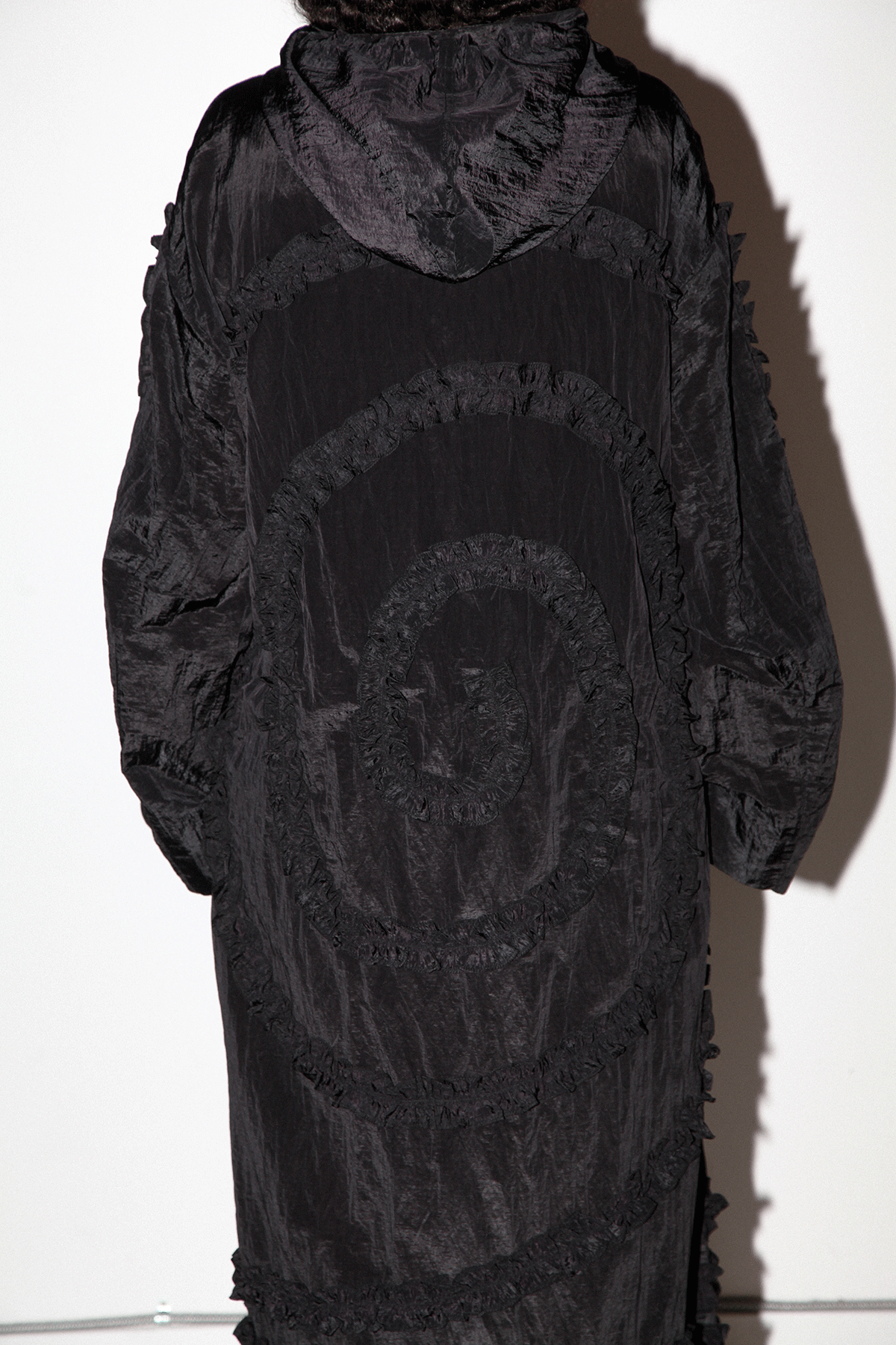Spiral Windbreaker in Onyx