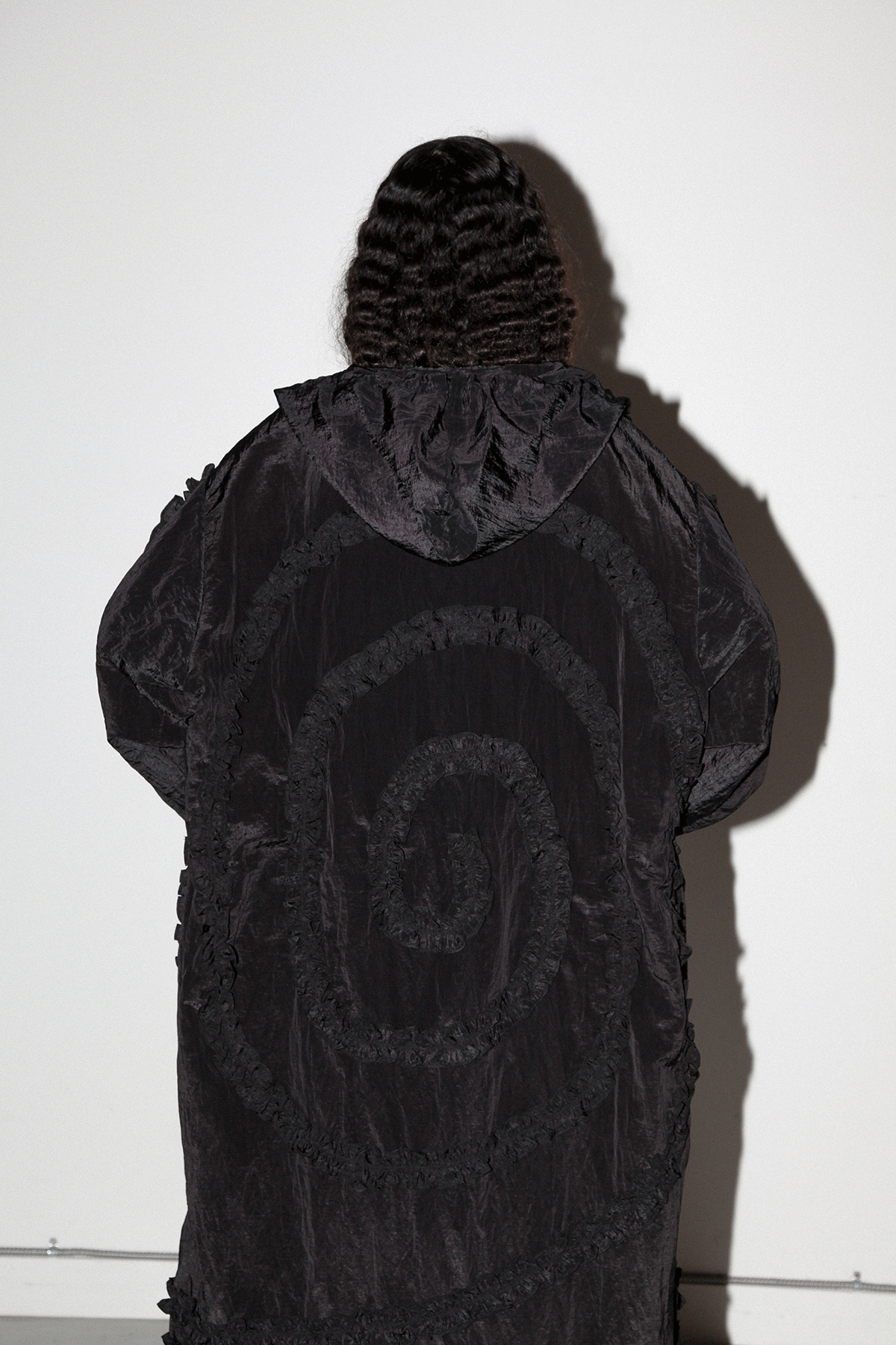 Spiral Windbreaker in Onyx