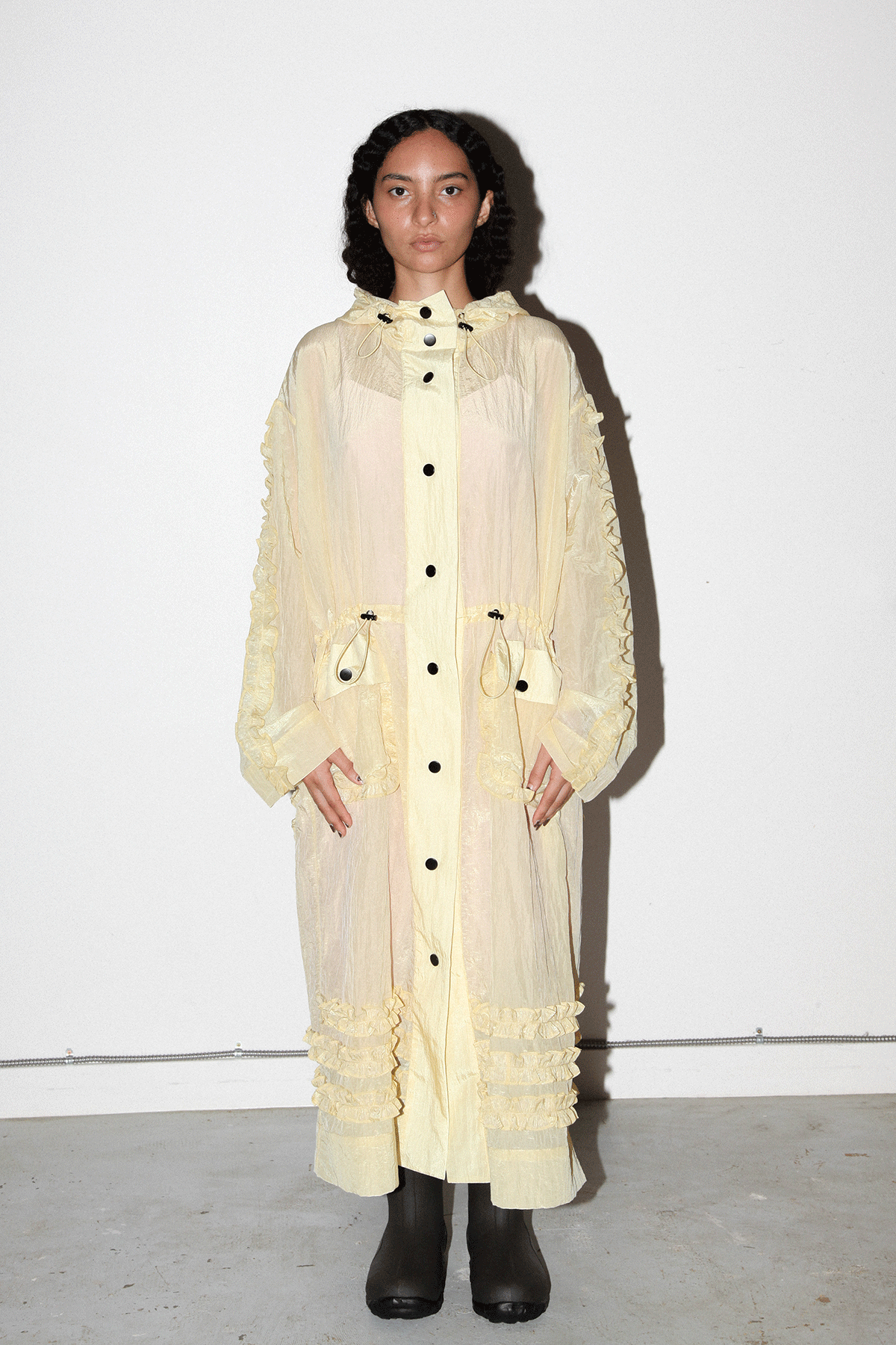 Spiral Windbreaker in Butter