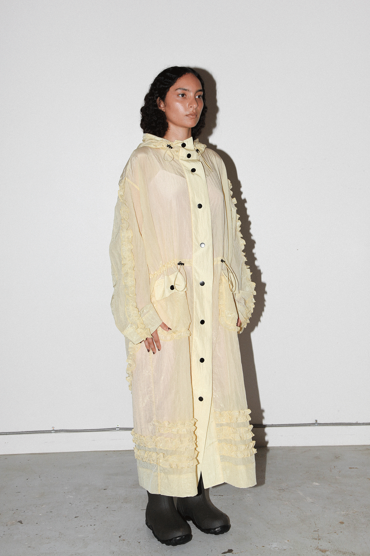 Spiral Windbreaker in Butter
