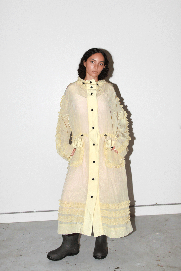 Spiral Windbreaker in Butter