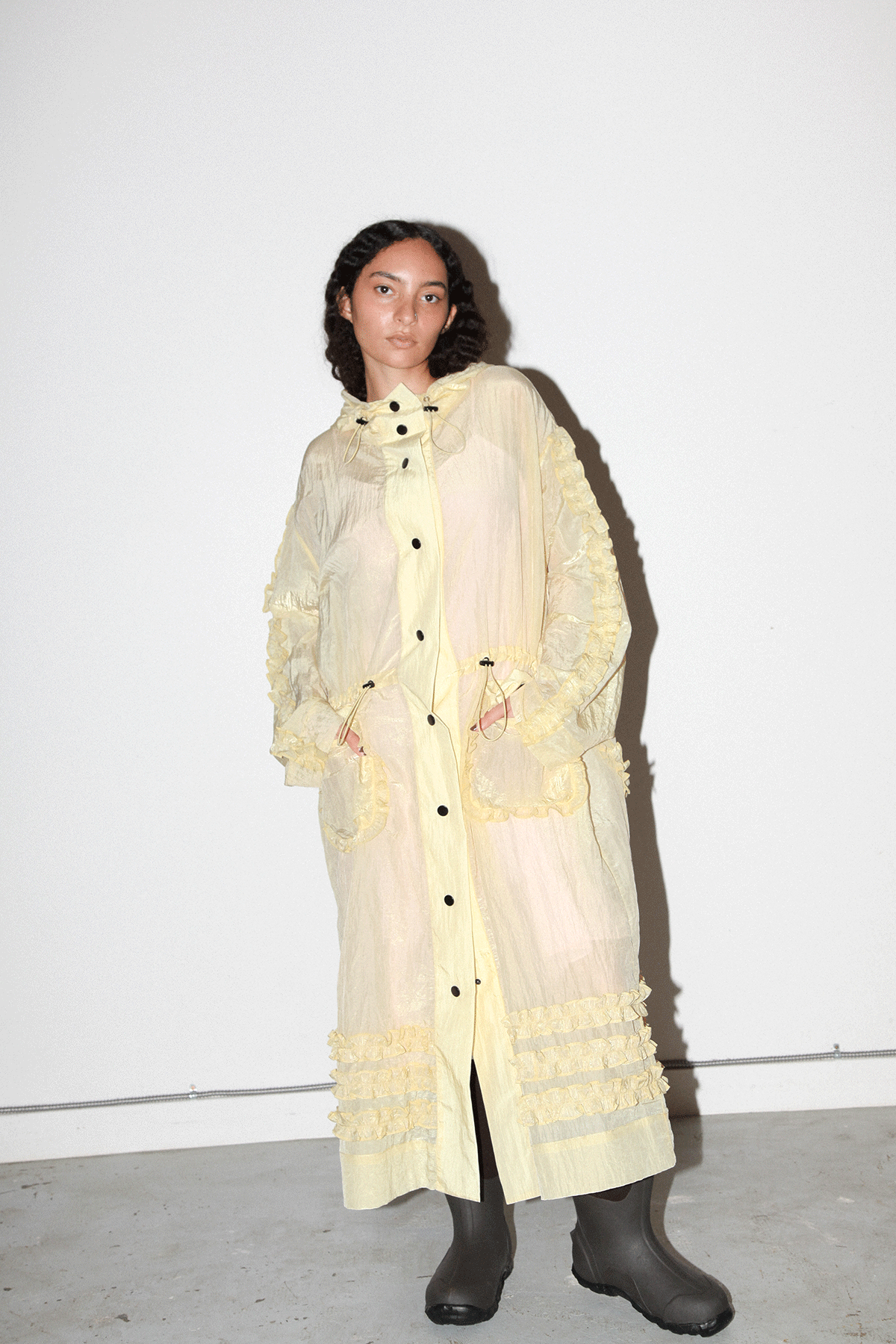 Spiral Windbreaker in Butter