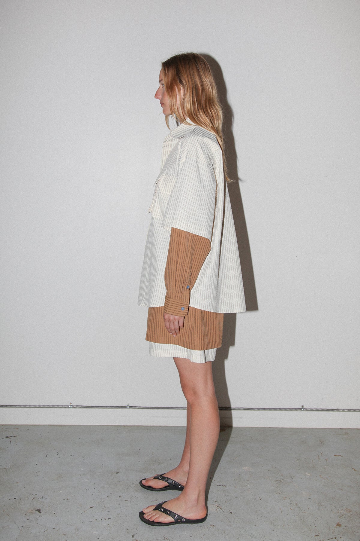 Sprint Button Up in Mixed Stripe