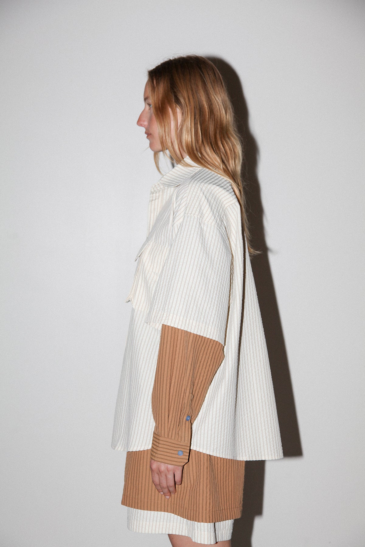 Sprint Button Up in Mixed Stripe