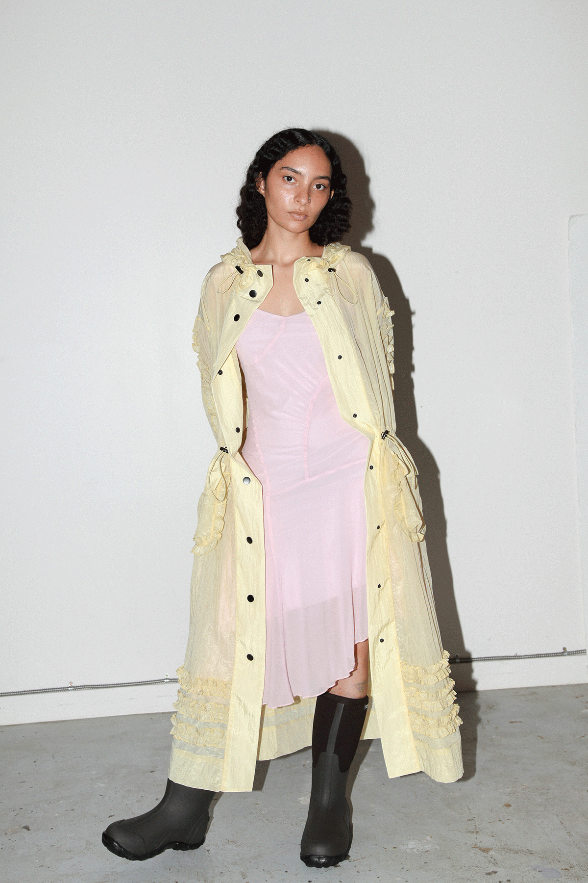 Spiral Windbreaker in Butter