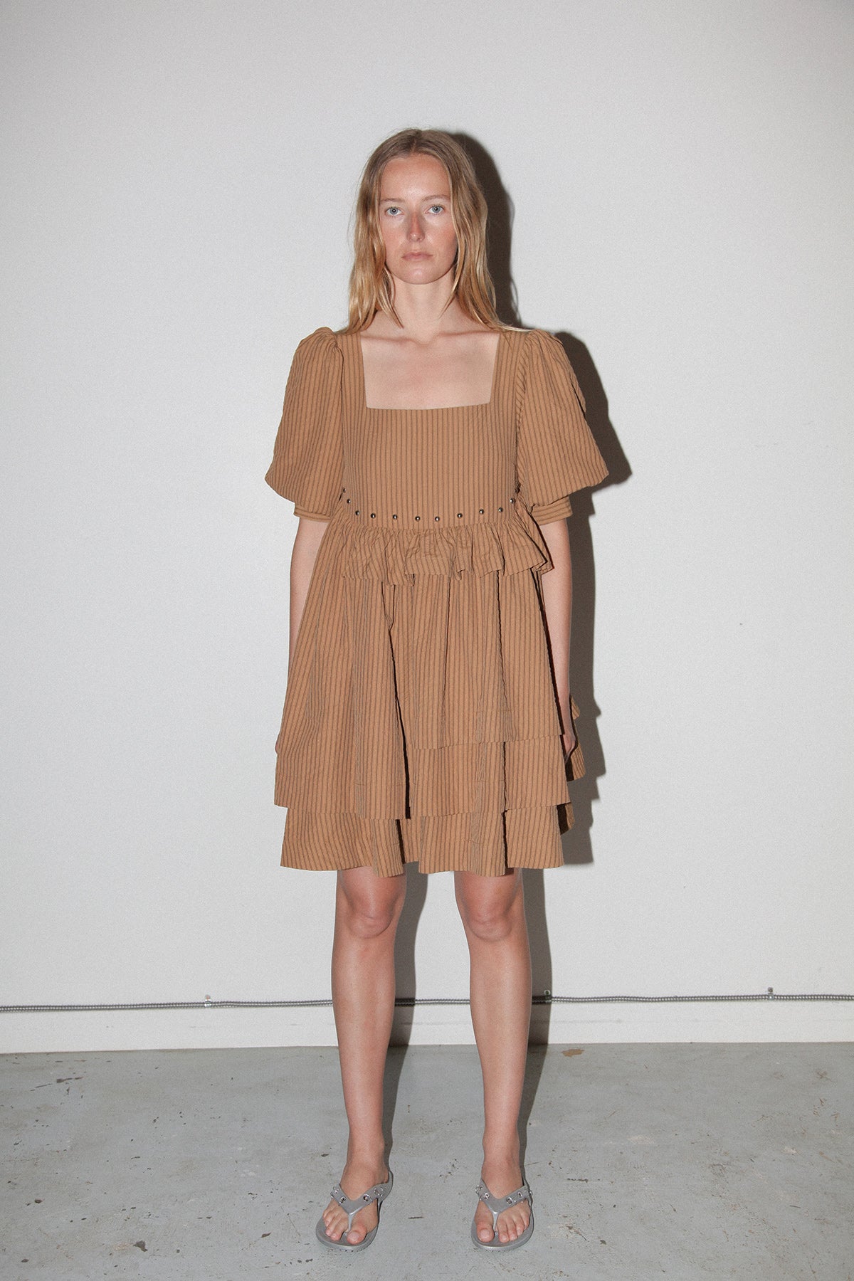 Rivet Cascade Dress in Striped Canyon