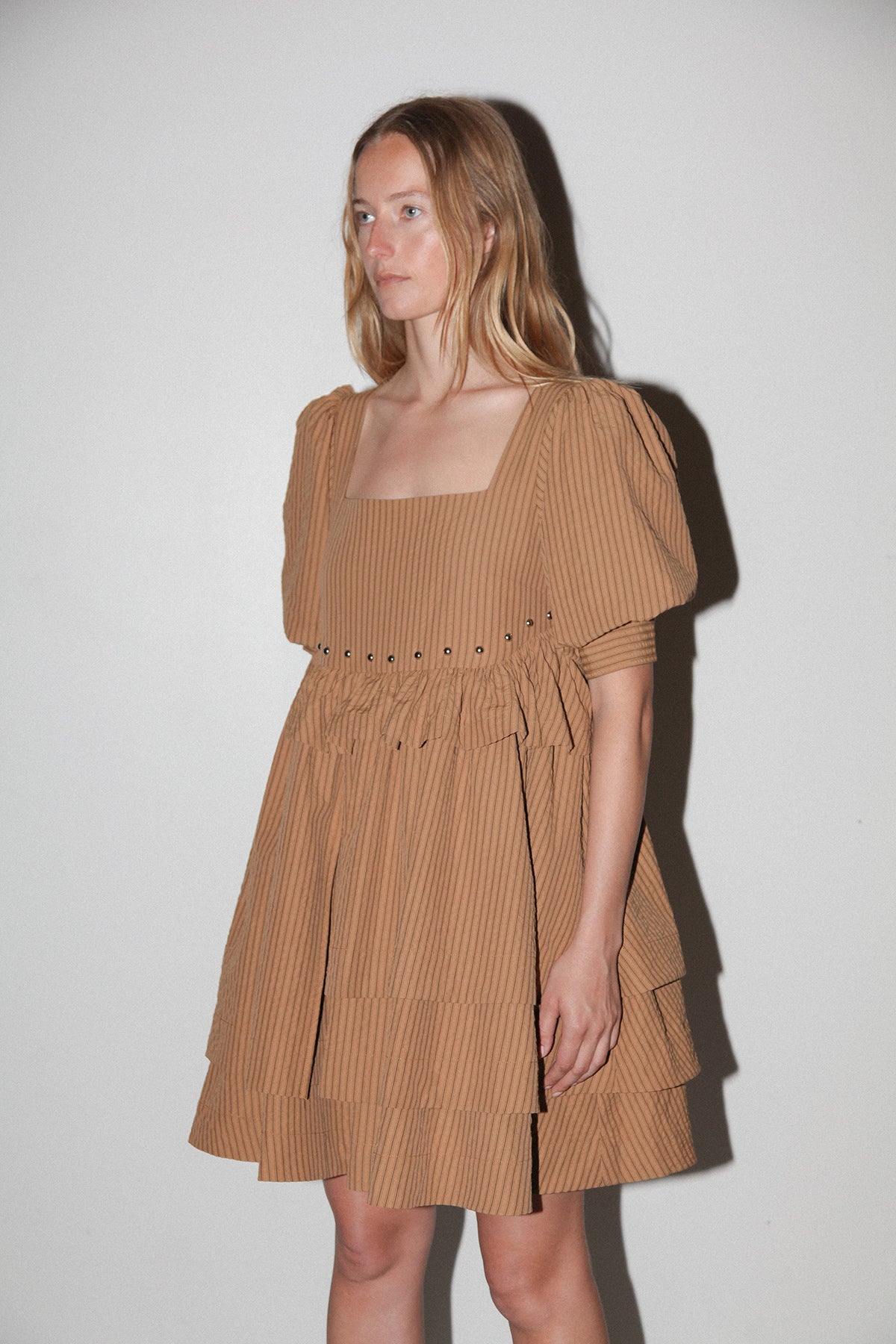 Rivet Cascade Dress in Striped Canyon