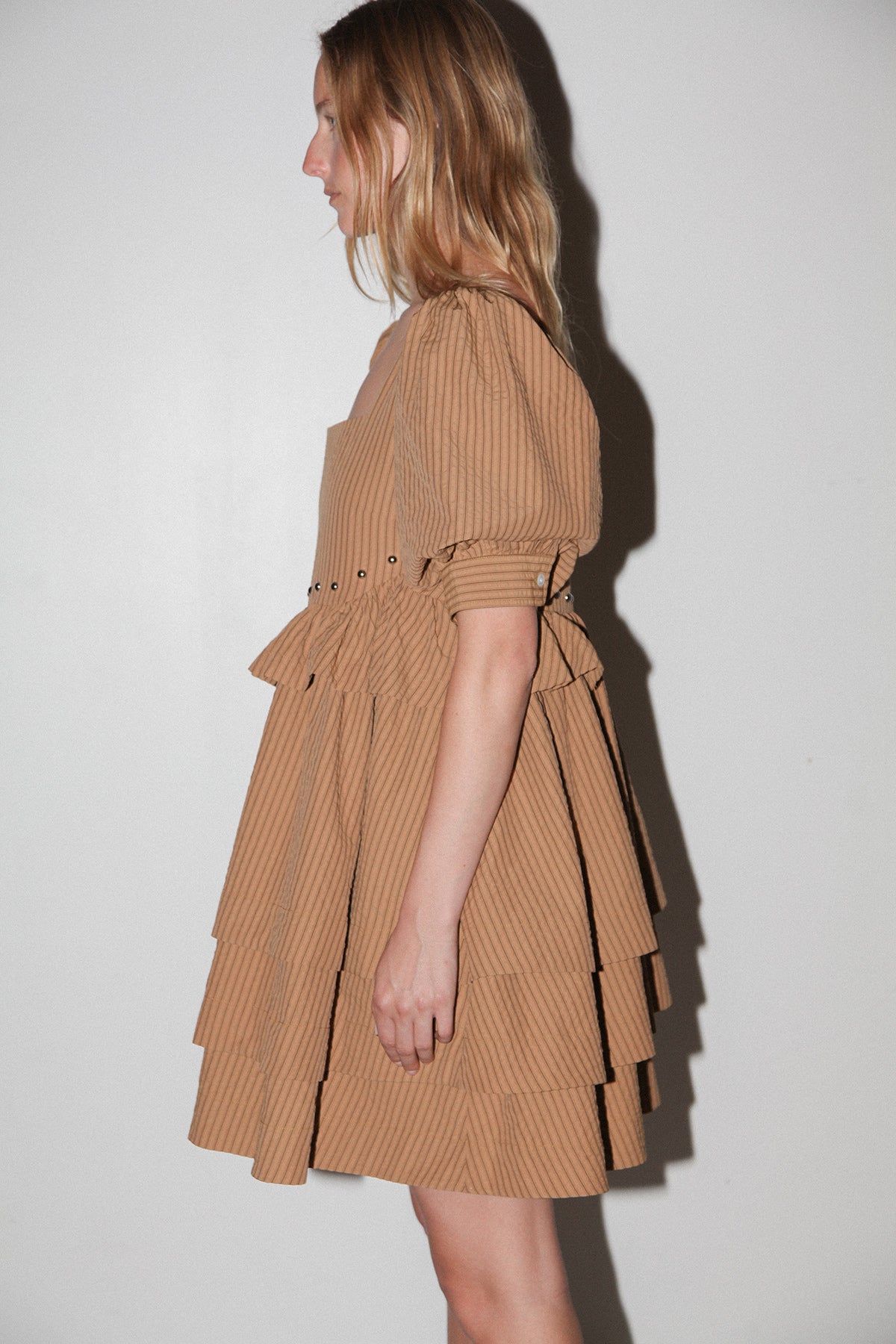 Rivet Cascade Dress in Striped Canyon