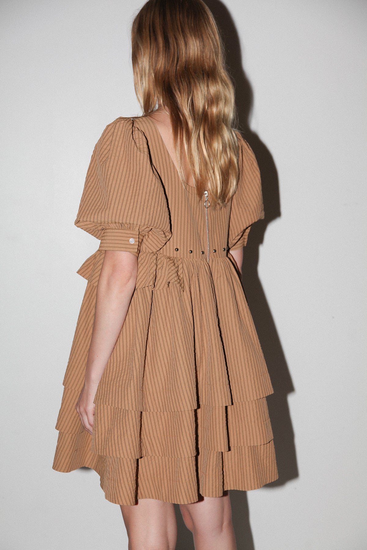 Rivet Cascade Dress in Striped Canyon