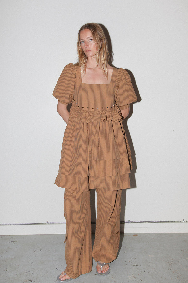 Rivet Cascade Dress in Striped Canyon