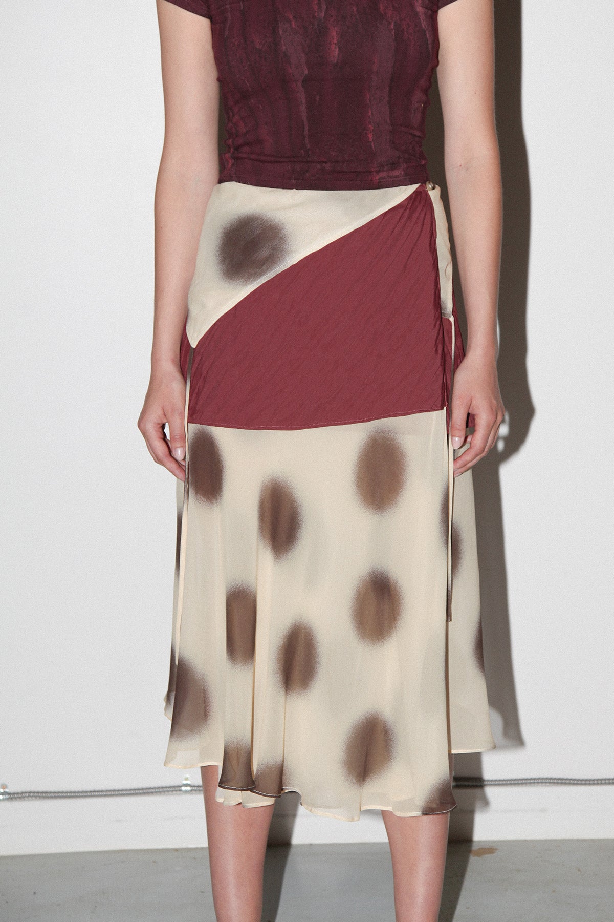 Bark Dot Layered Skirt