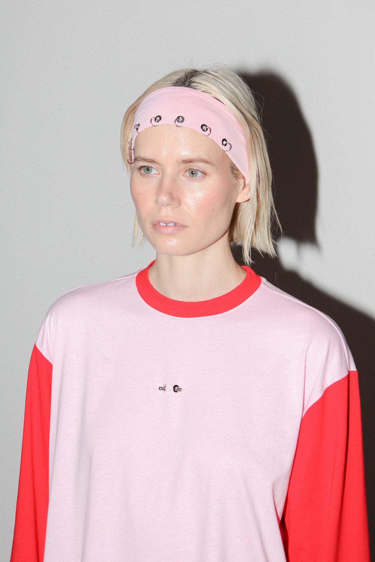 Pierced Headband in Rose Quartz
