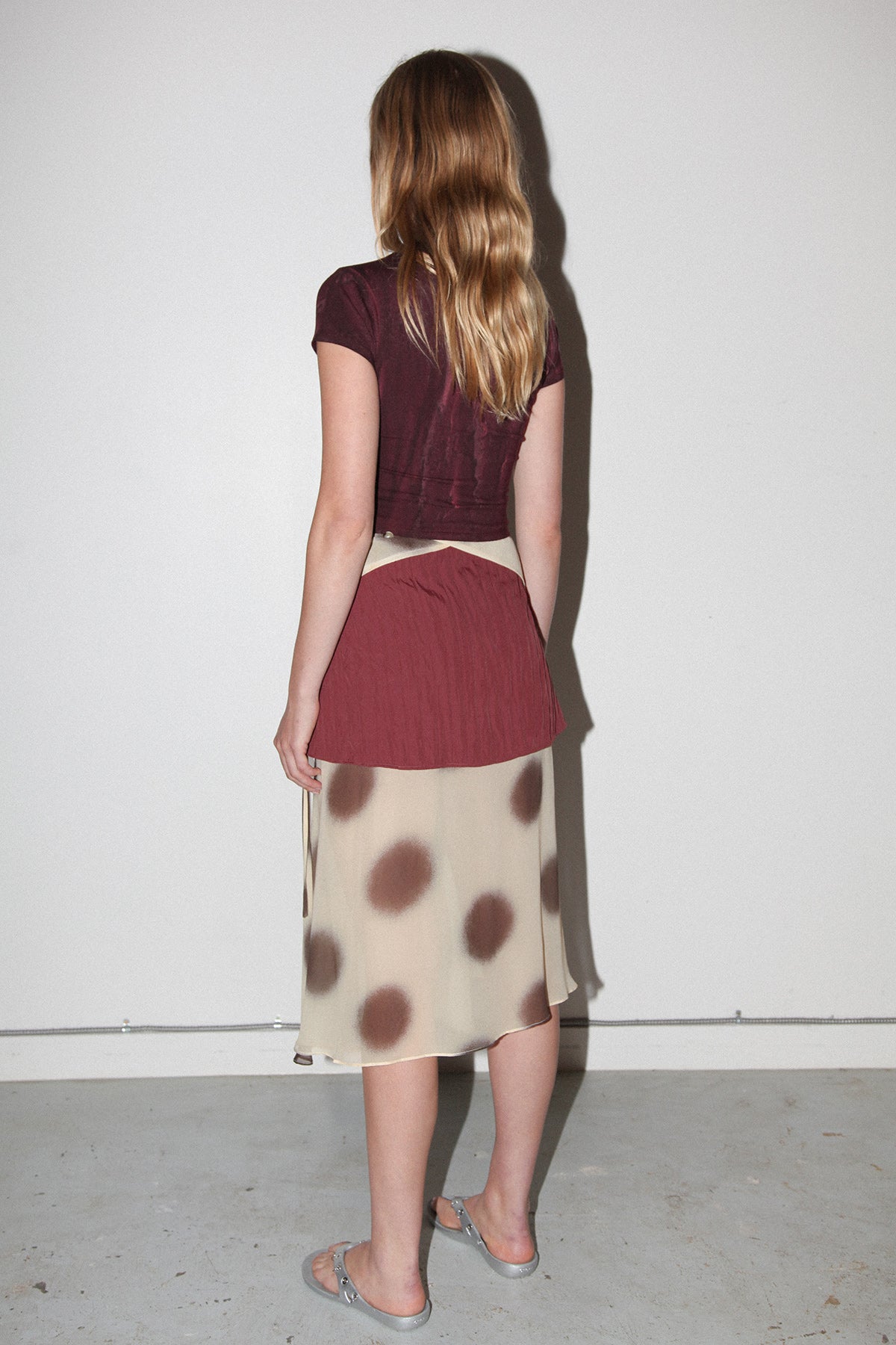 Bark Dot Layered Skirt